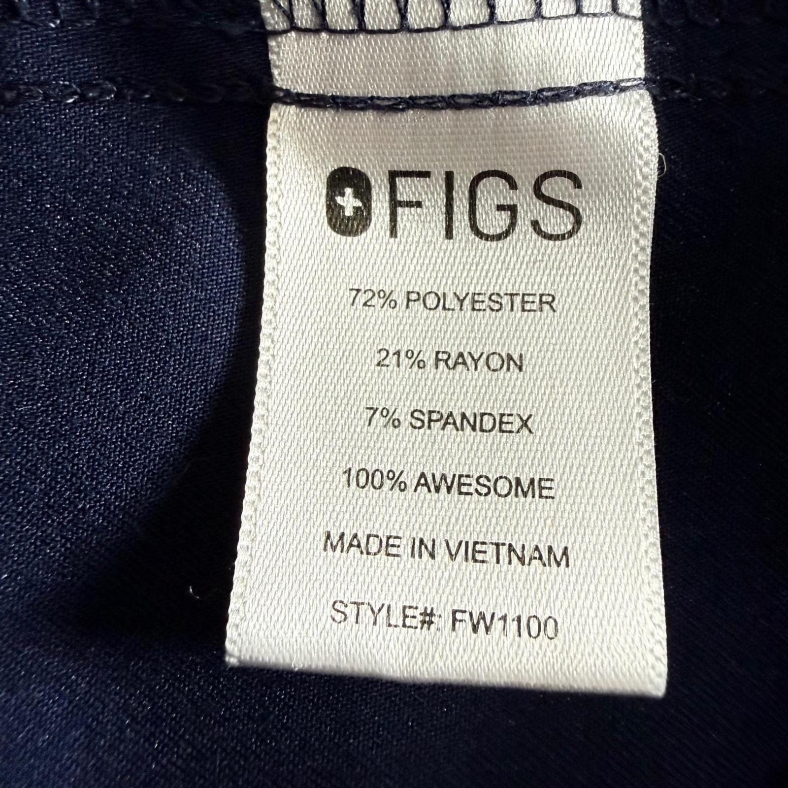 Other FIGS Casma Womens Scrub Top Large Navy Blue Medical Uniform Size L / US 10 / IT 46 - 3 Thumbnail