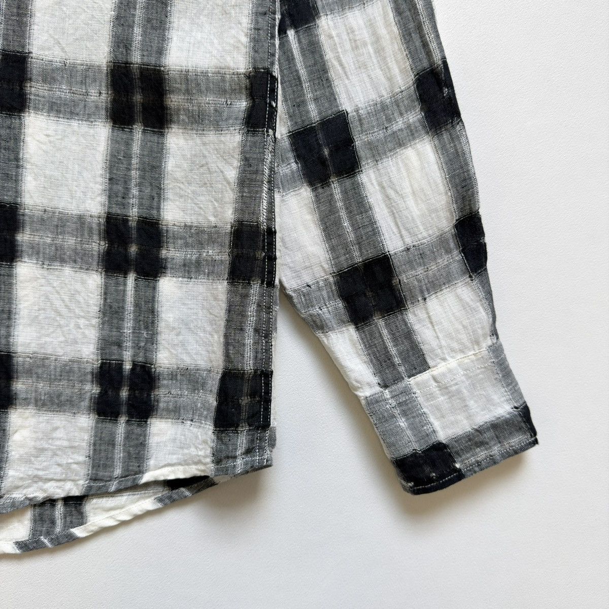 Dries Van Noten Early 2000s ‘Cobweb Weave’ Check Shirt Size US M / EU 48-50 / 2 - 17 Thumbnail