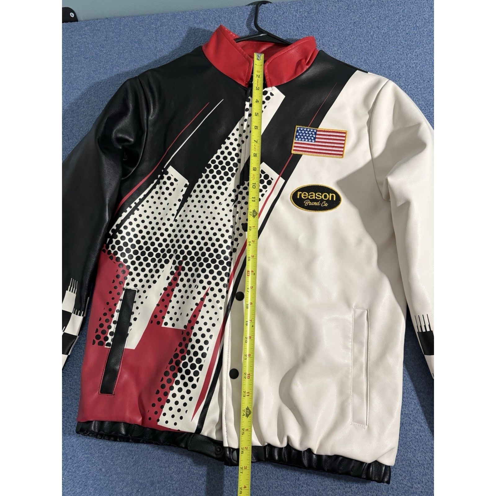 Reason Reason Men's Pit Crew Racing Jacket - Black/Red Sz Small Size US S / EU 44-46 / 1 - 3 Thumbnail