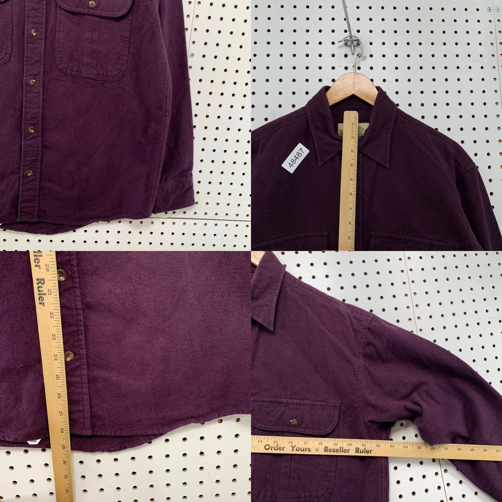 Vintage VINTAGE Cabelas Shirt Men Medium Purple 90s Heavyweight Cotton Button Up Size US M / EU 48-50 / 2 - 8 Thumbnail