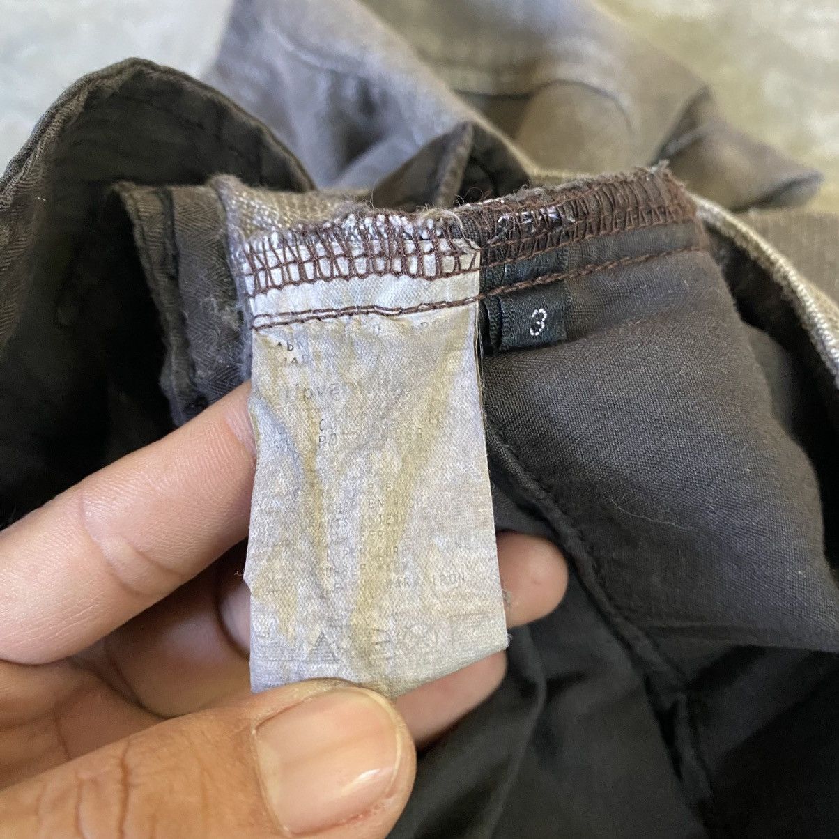 RIPVANWINKLE 2000s RIP VAN WINKLE Cargo Denim Pants Size US 29 - 13 Thumbnail
