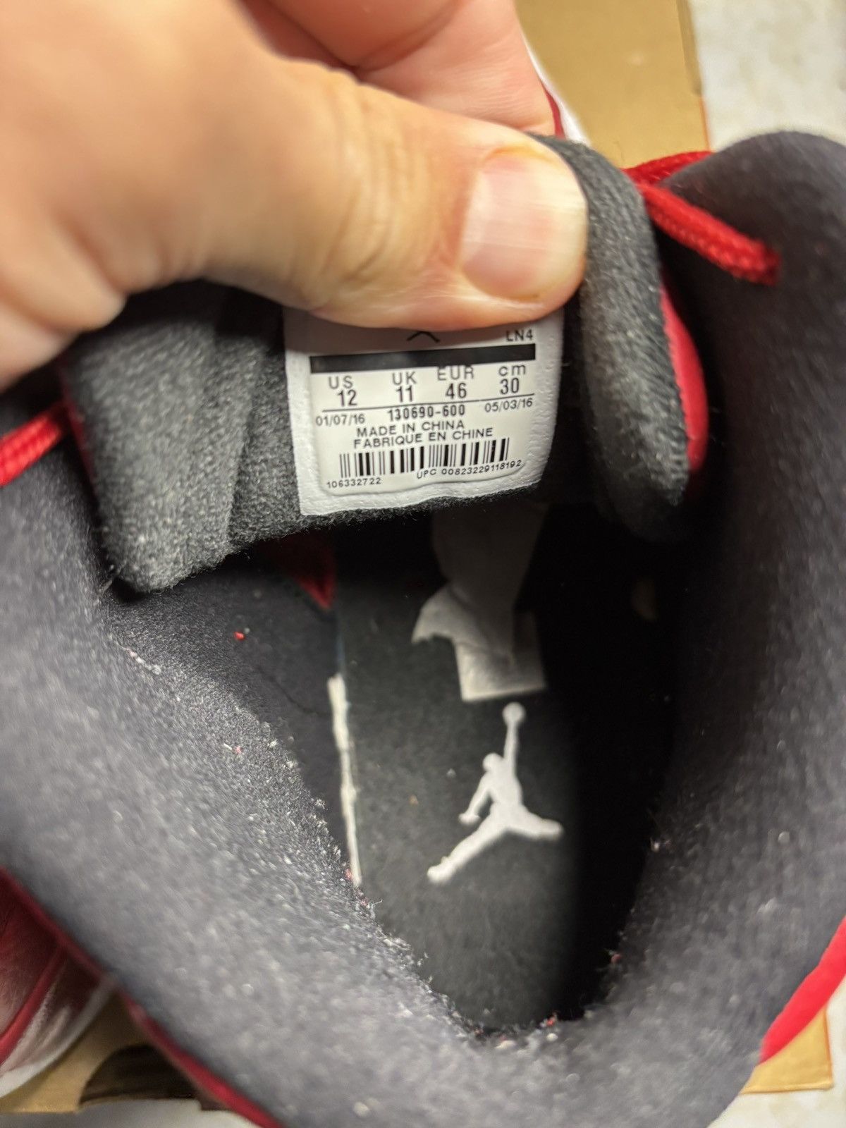 Jordan Brand Jordan Retro 12 ‘Gym Red’ Size US 12 / EU 45 - 6 Thumbnail