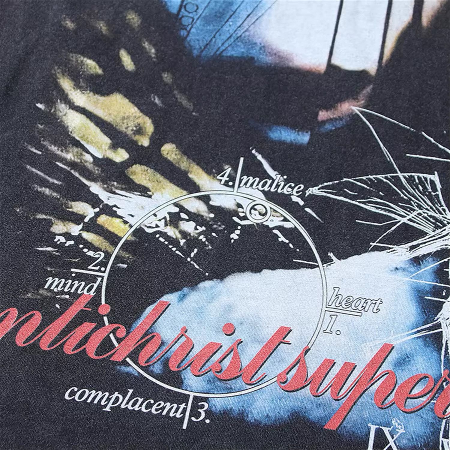 Japanese Brand Vintage M'M Portrait Rock Graphic Printed T-Shirt Size US L / EU 52-54 / 3 - 8 Thumbnail