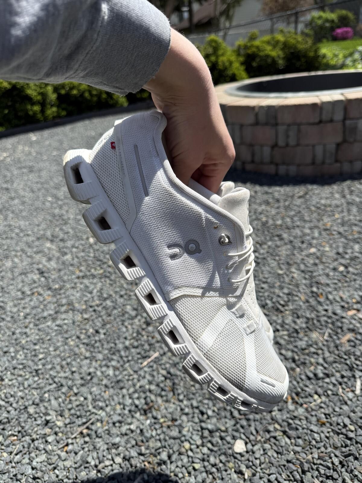 On On Cloud Running 5 White Size 12 Size US 9 / EU 42 - 5 Thumbnail