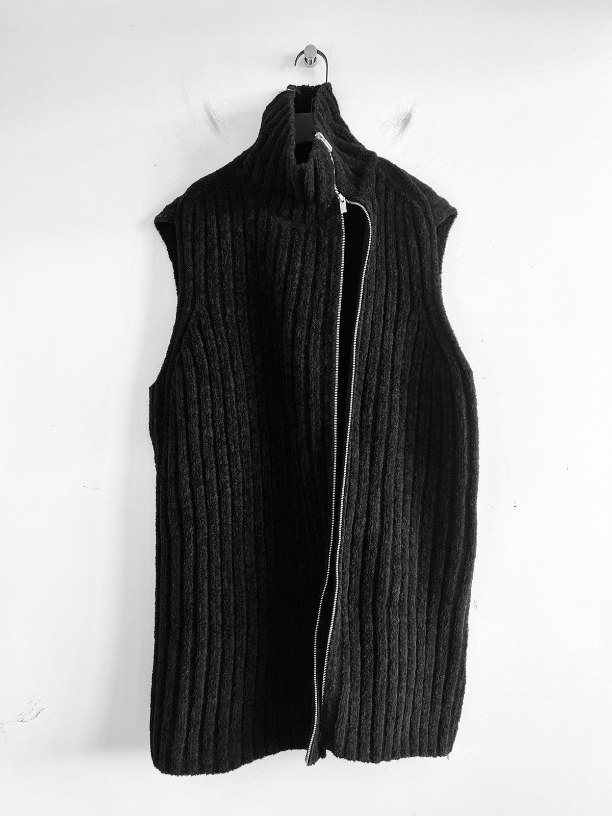 Yohji Yamamoto Yohji Yamamoto Pour Homme - Double-Zip Sleeveless Knit Vest Size US L / EU 52-54 / 3 - 5 Thumbnail