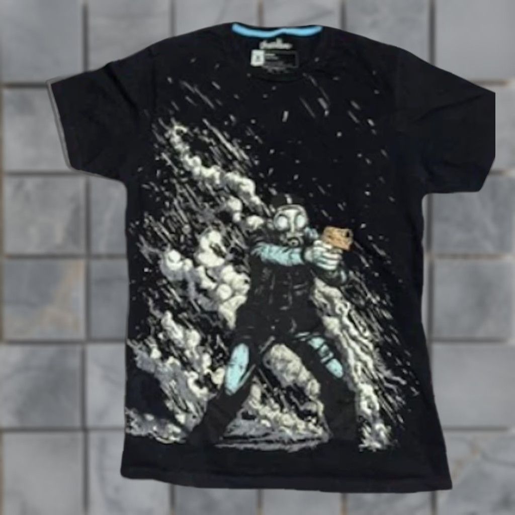 Threadless VINTAGE Threadless Shirt Mens M Black Graphic Print Y2K Streetwear Astronaut Art Cartoon Comic Book Vintage 90s Space Tee Size US M / EU 48-50 / 2 - 1 Thumbnail