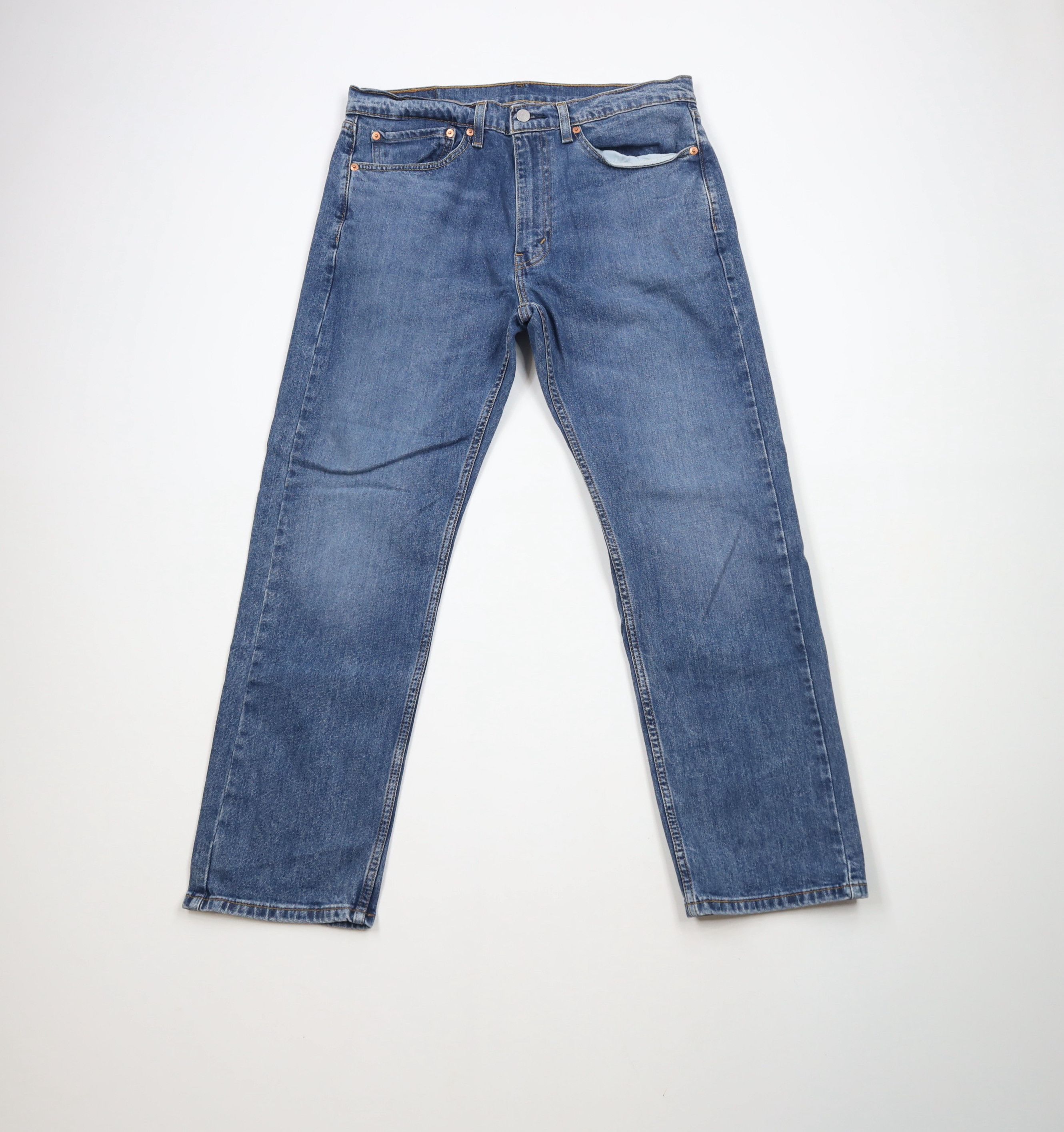 Levi's × Vintage Vintage Y2K Levis 505 Stretch Regular Fit Denim Jeans Blue Size US 34 / EU 50 - 1 Thumbnail