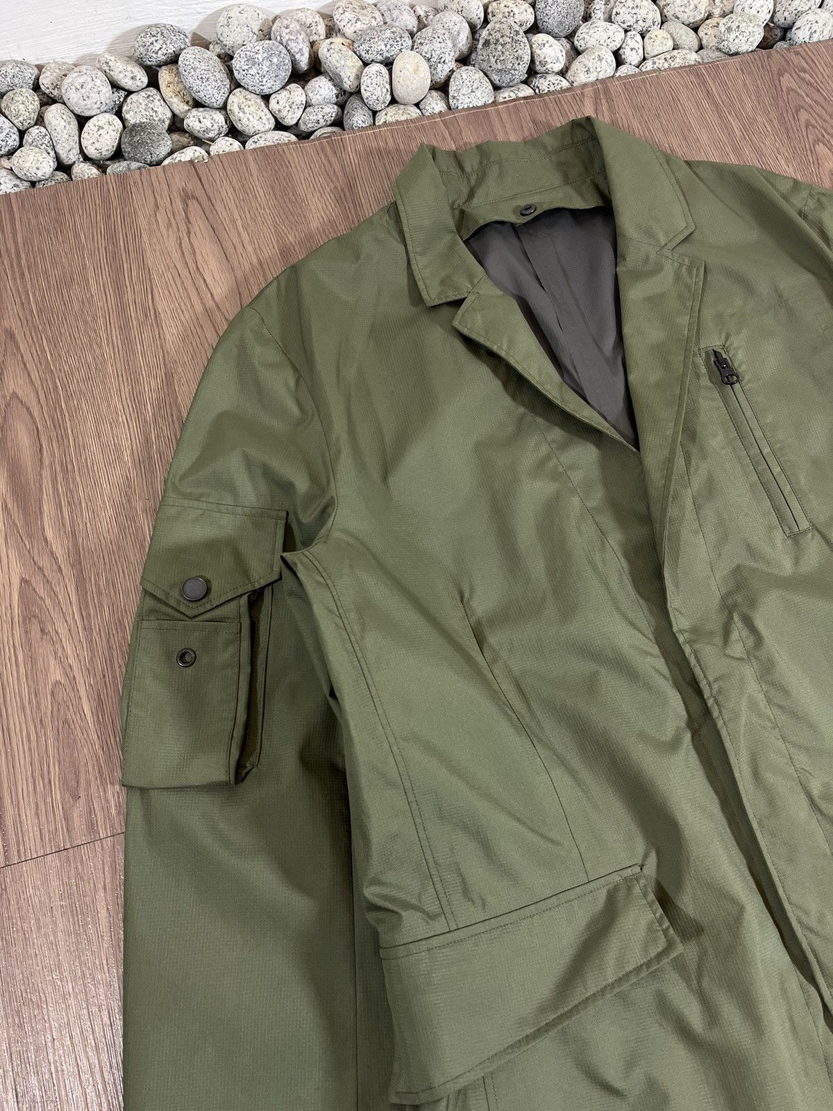 Y-3 Adidas Y-3 Gore-Tex Technical Tailored Blazer – Olive Green Size 40R - 4 Thumbnail