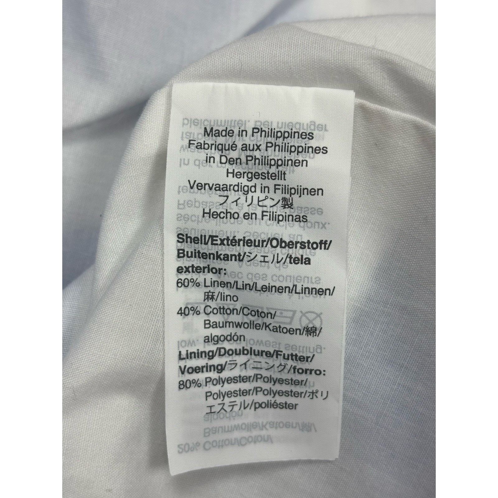J.Crew J. Crew Dress Blue White Gingham Print Button Front Linen 0 Size XS / US 0-2 / IT 36-38 - 5 Thumbnail