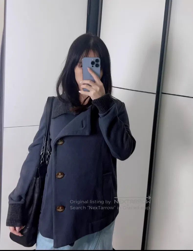 Vivienne Westwood Vivienne Westwood Vintage Japanese Jacket, Navy Blue, Asym Size M / US 6-8 / IT 42-44 - 3 Thumbnail