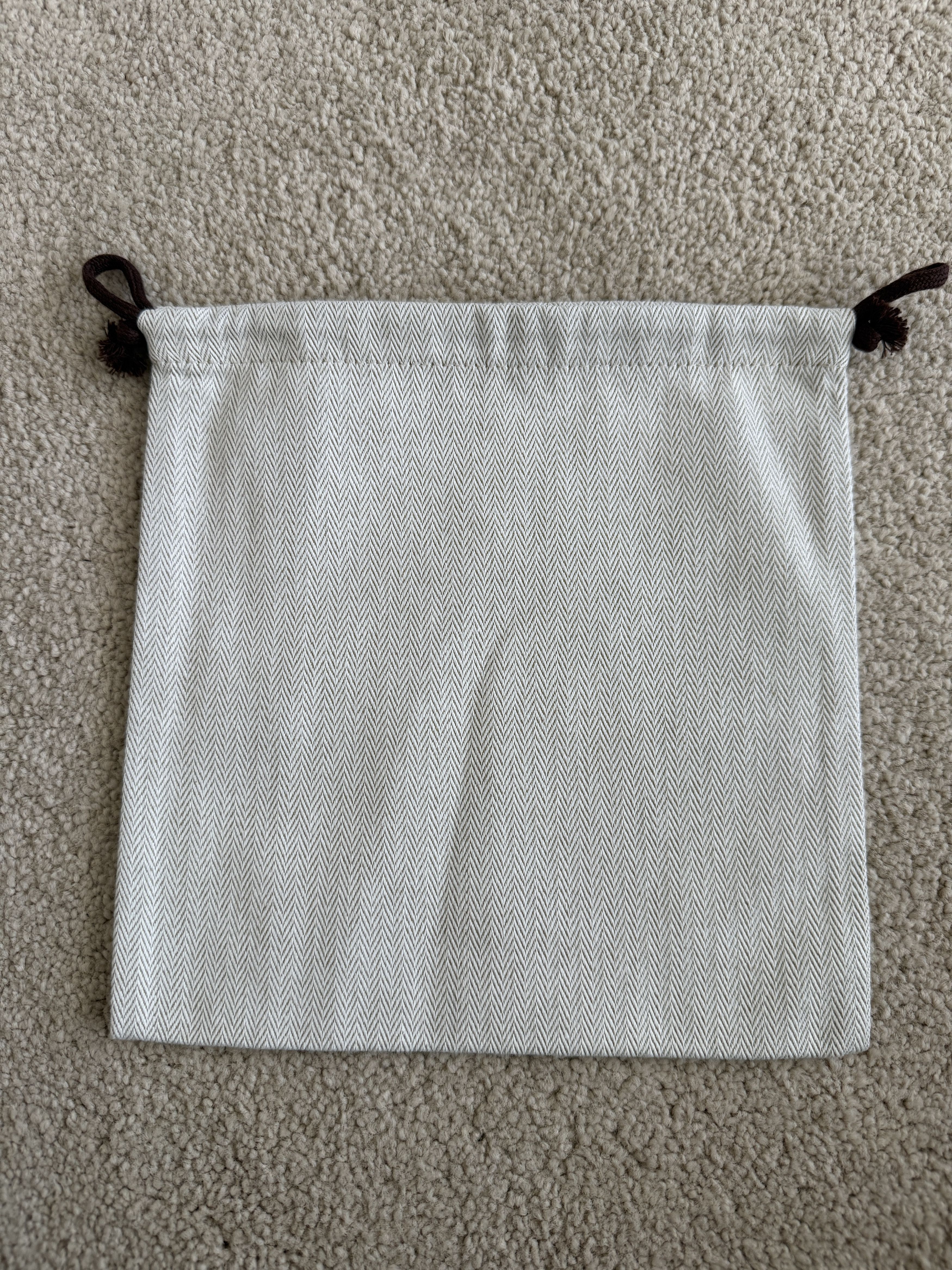 Hermes Authentic Hermes Herringbone Tweed Small Drawstring Dustbag Size ONE SIZE - 2 Thumbnail