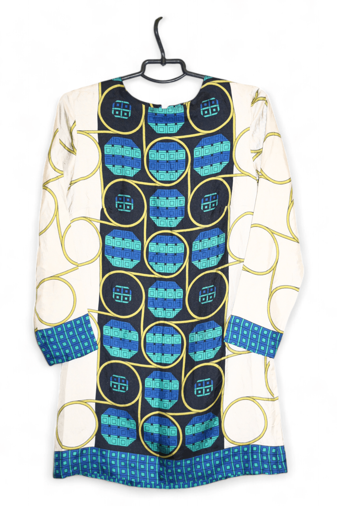 Alice San Diego Alice San Diego Silk Novelty Baroque Artwork L/S Tunic Dress Size M / US 6-8 / IT 42-44 - 1 Thumbnail