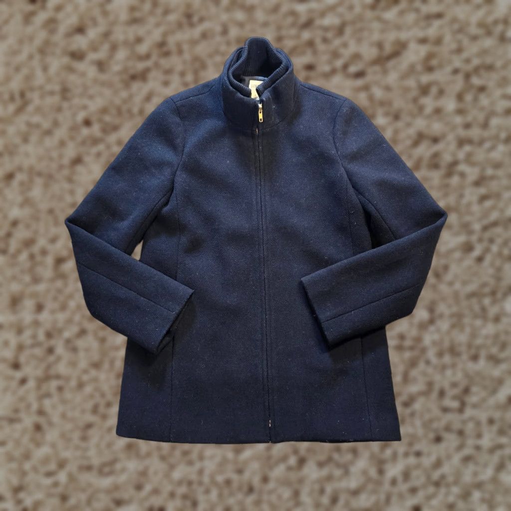 J.Crew J Crew Jacket Womens Blue Wool Heavy Full Zip Capsule Classic Size 2 Size XS / US 0-2 / IT 36-38 - 1 Thumbnail