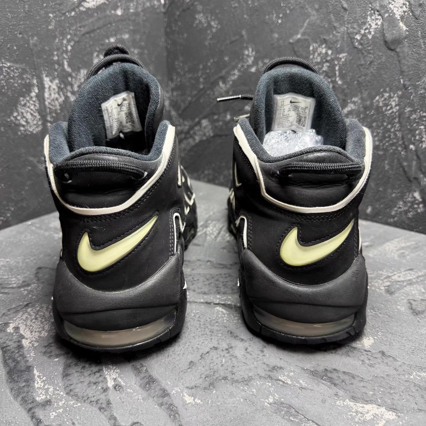 Nike Nike Air More Uptempo Black & White Q10 Size US 10 / EU 43 - 6 Thumbnail