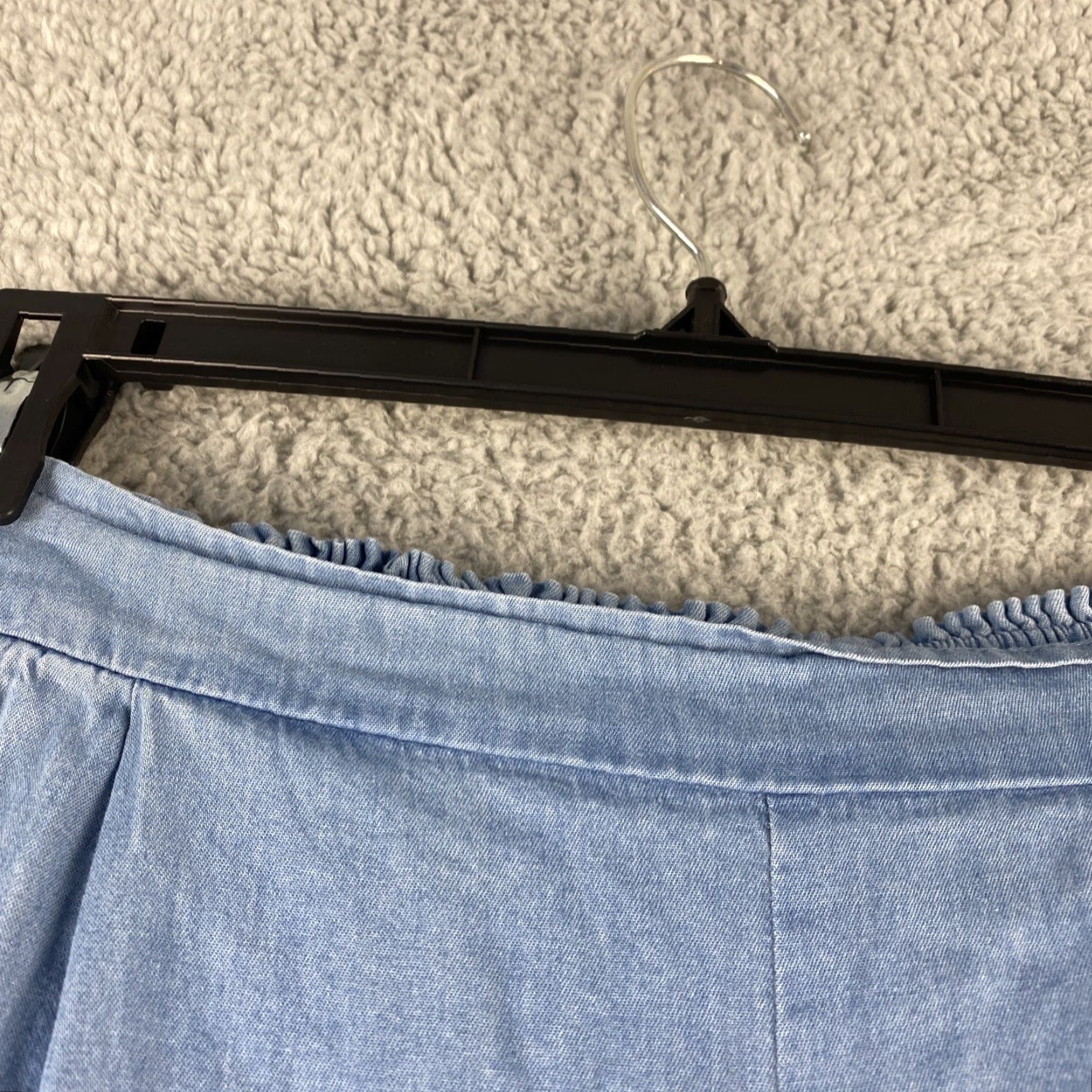 Vintage Anotah Pants Women Cropped Flare Leg Medium Wash Size 30 Blue Casual Wide-Leg Size 30" / US 8 / IT 44 - 3 Thumbnail