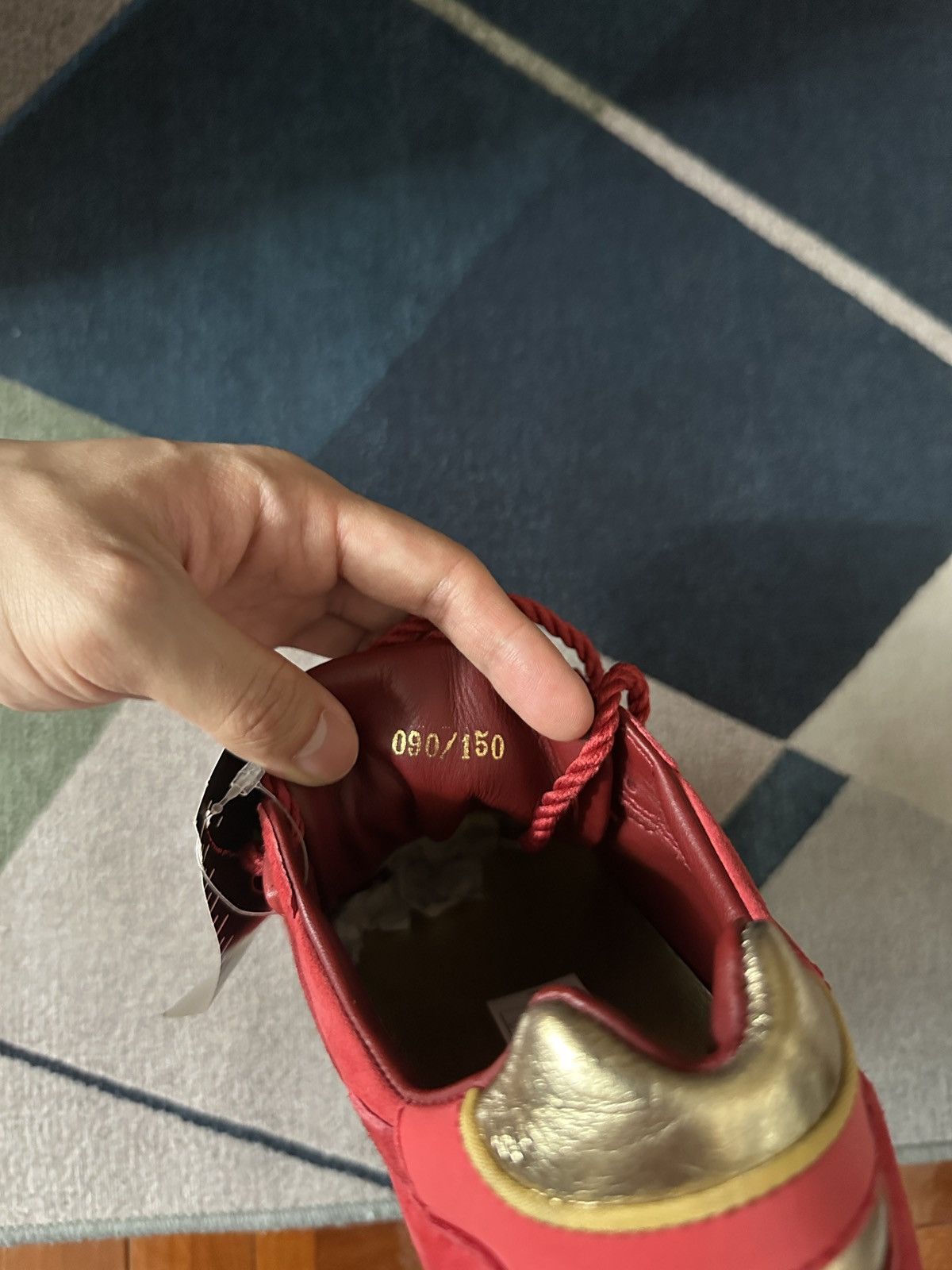 Diadora Diadora x END. Clothing V7000 red suede sneakers Size US 9.5 / EU 42-43 - 6 Thumbnail