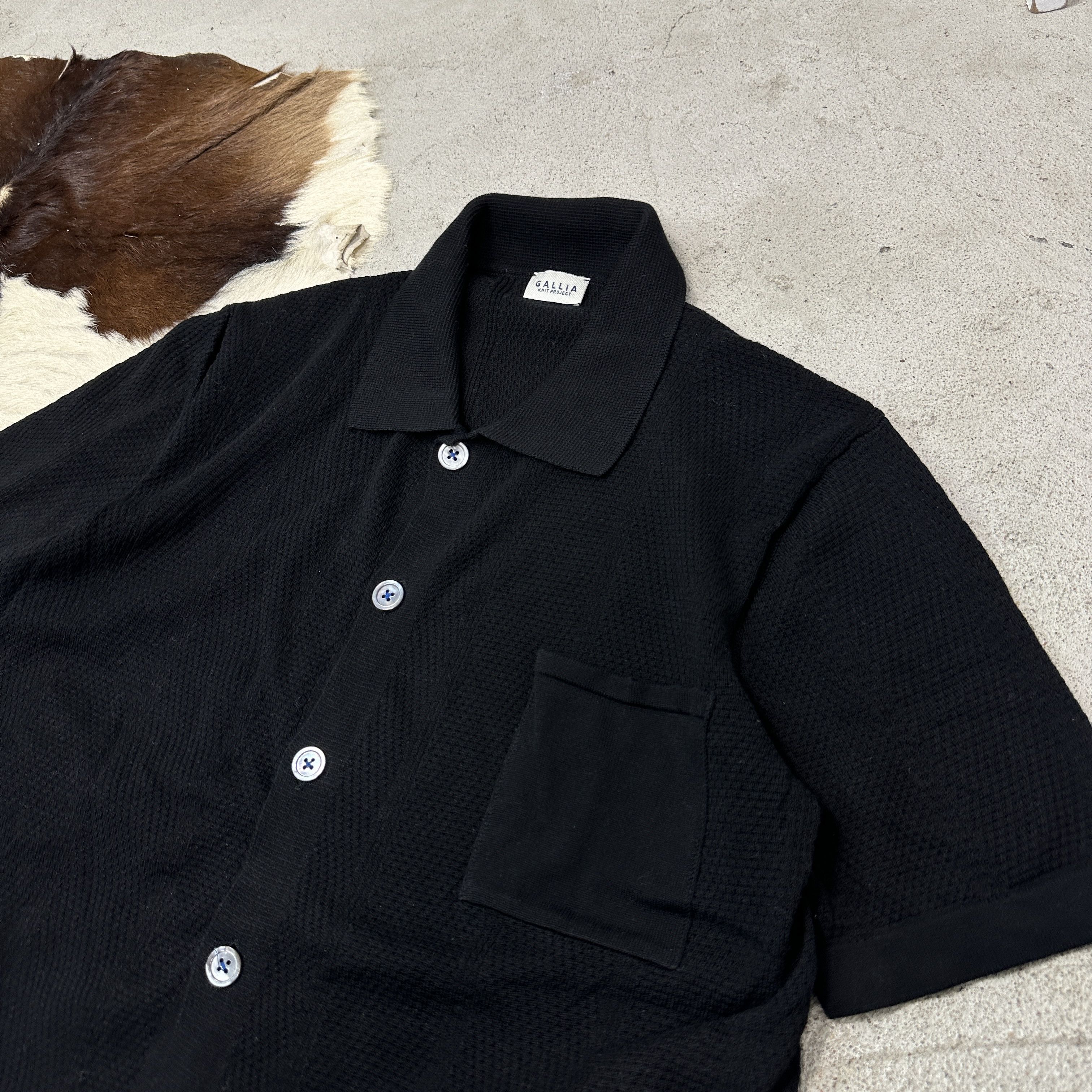 Vintage Vintage Old Money Short Sleeve Knit Overshirt Galiia Shirt Size US S / EU 44-46 / 1 - 6 Thumbnail
