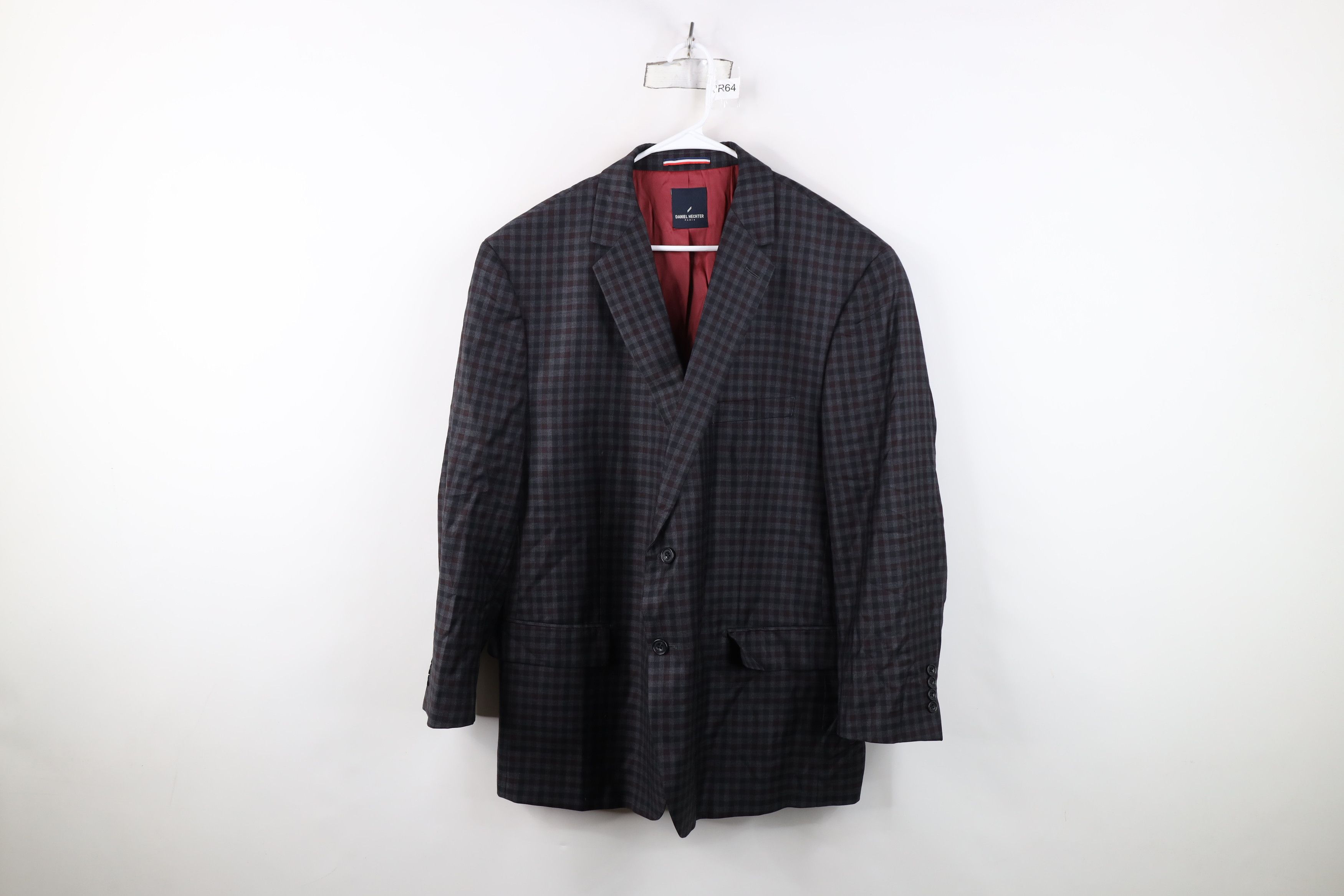 Daniel Hechter Daniel Hechter Paris Sport Coat Suit Jacket Blazer Plaid Size US XXL / EU 58 / 5 - 1 Thumbnail