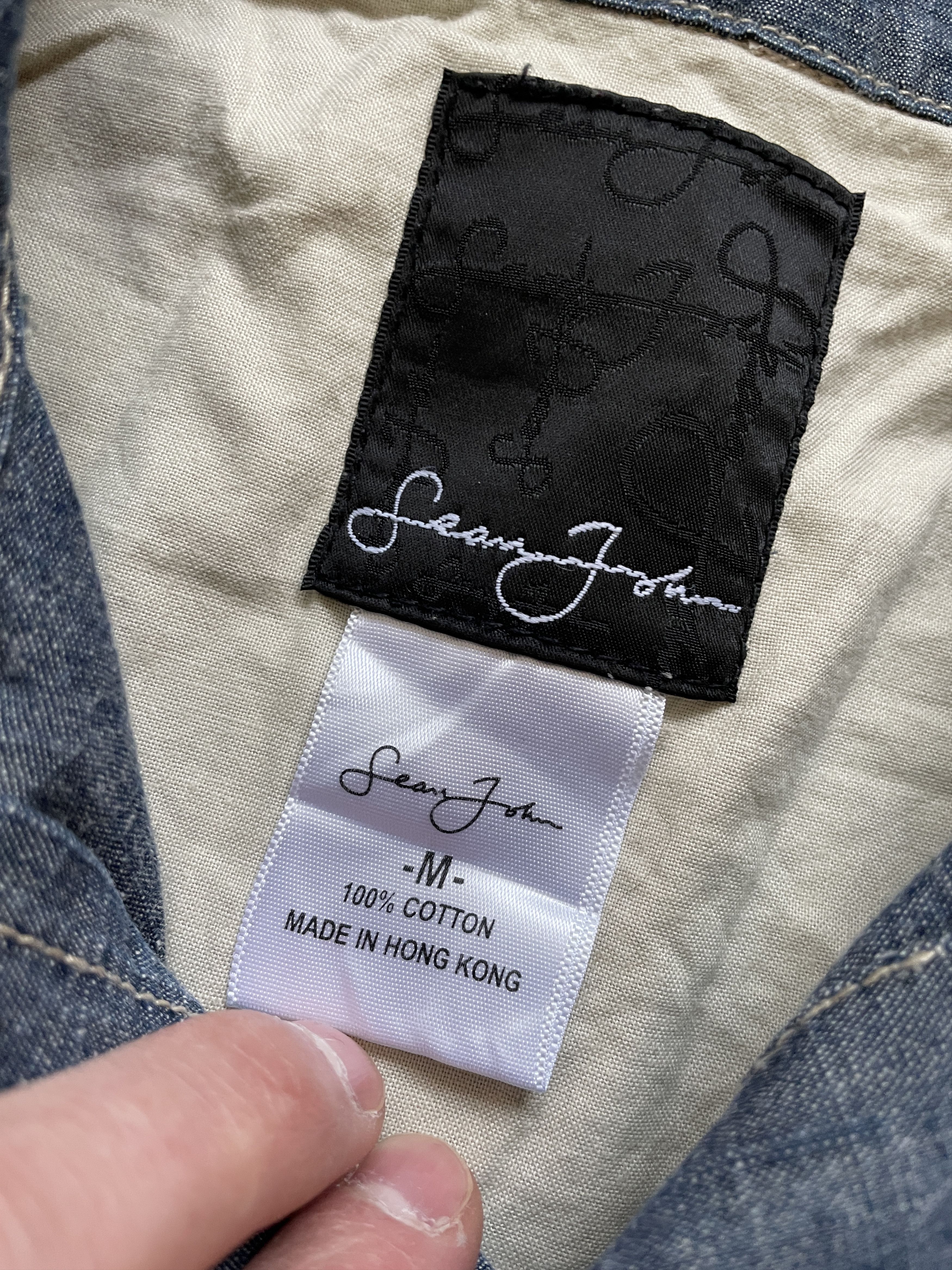 Sean John Y2K SEAN JOHN DENIM SHORTSLEEVE SHIRT Size US XL / EU 56 / 4 - 5 Thumbnail