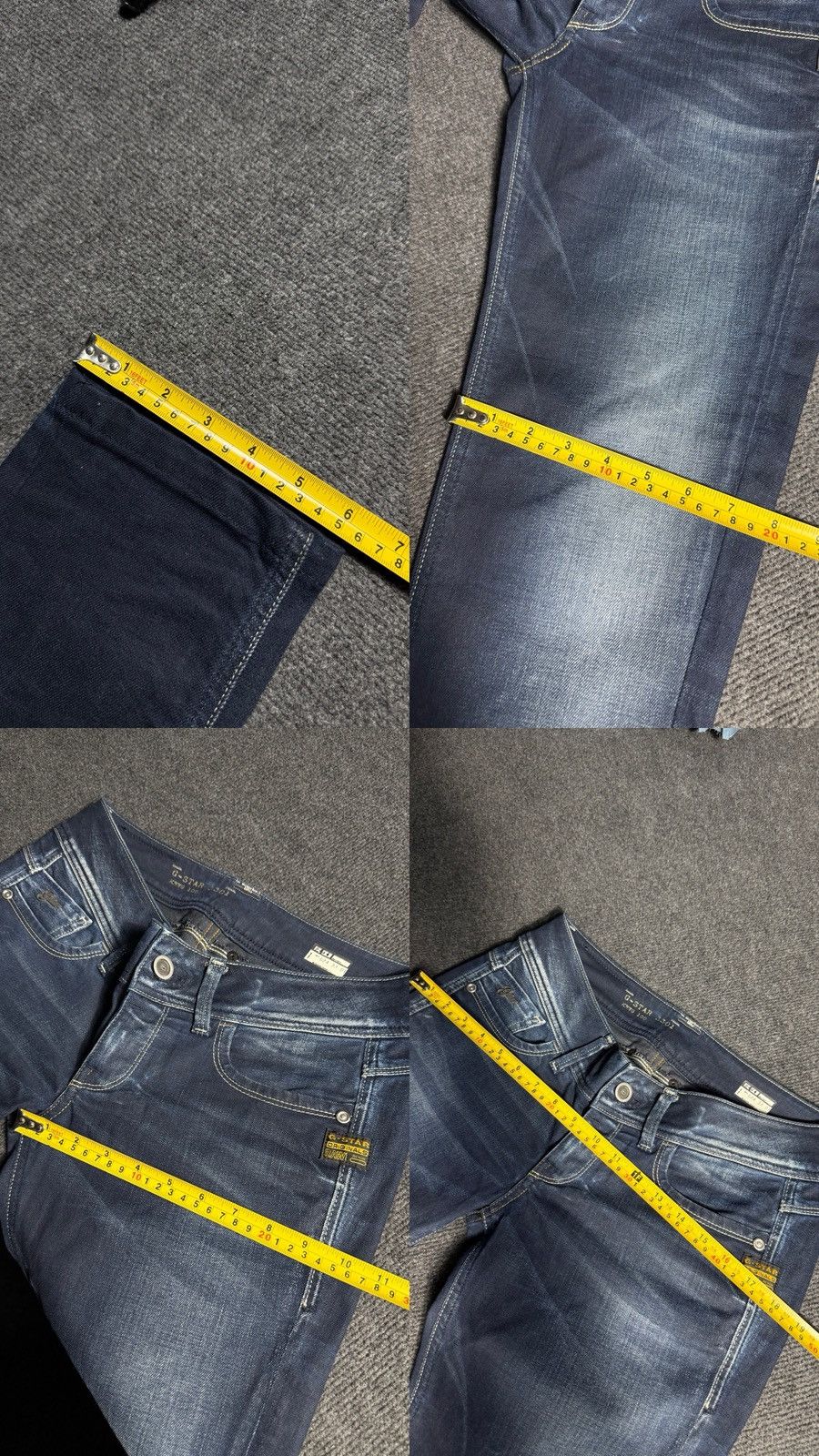 G-Star 00s G-Star RAW 3301 Punk Rock Dark Wash Slim Straight Jeans Size 30" / US 8 / IT 44 - 19 Thumbnail