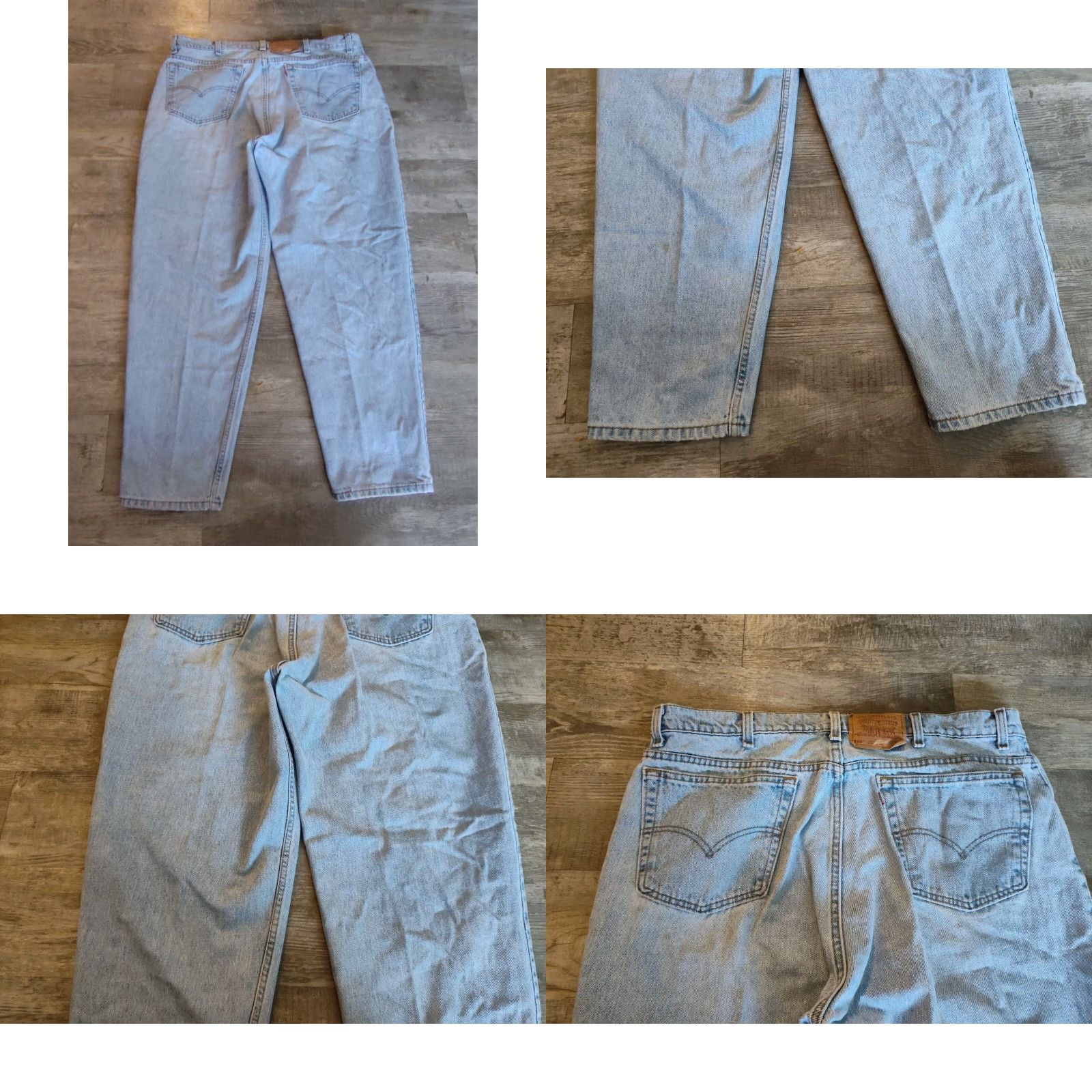 Levi's VINTAGE Levi's 560 Jeans Mens 42X32 Blue Tapered Leg Loose Fit Made In USA 90s Grunge Distressed Size US 42 / EU 58 - 10 Thumbnail