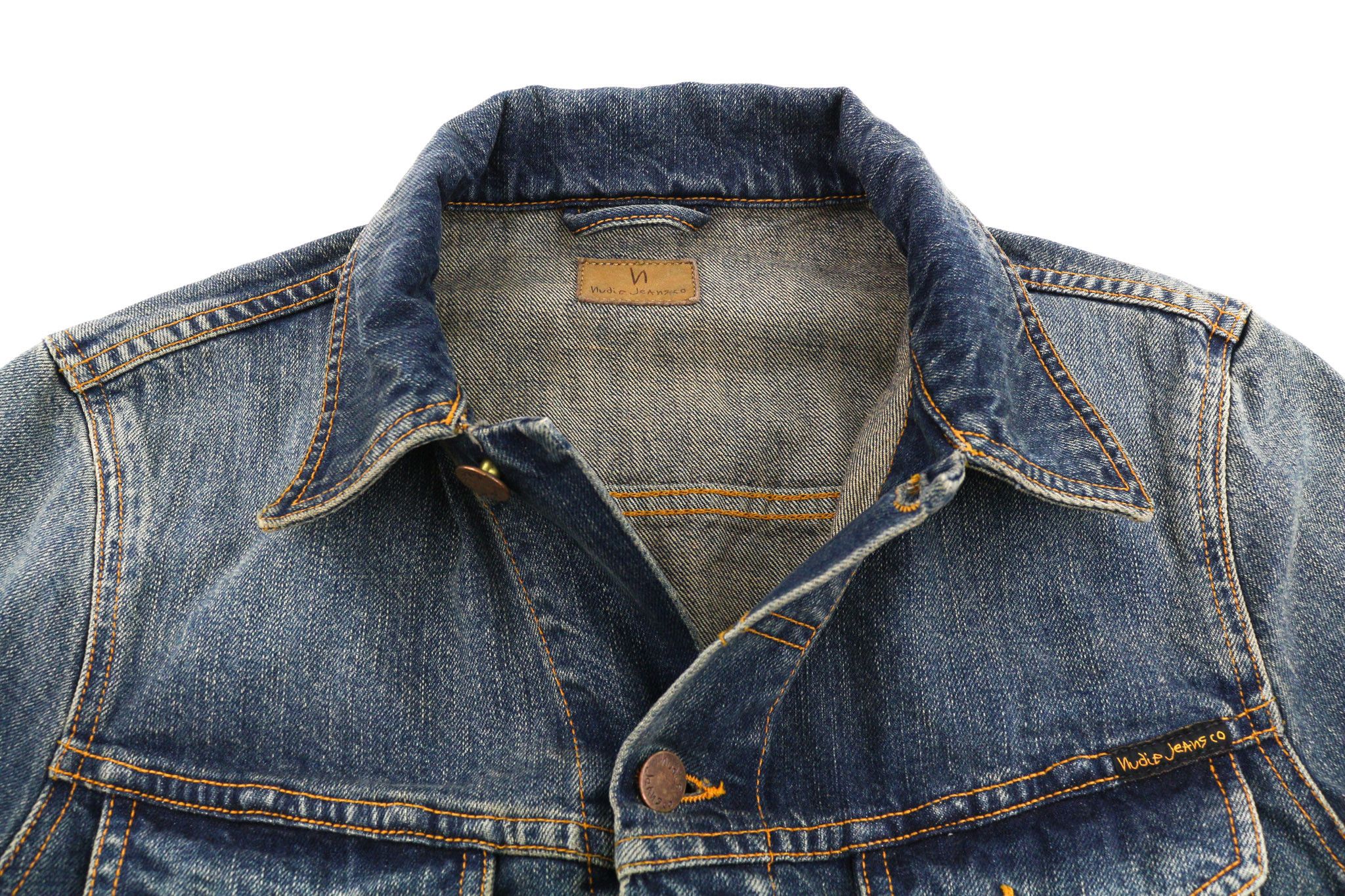 Nudie Jeans BILLY S Blue Friend Organic Polo Washed Jacket 81942 Size US S / EU 44-46 / 1 - 4 Thumbnail