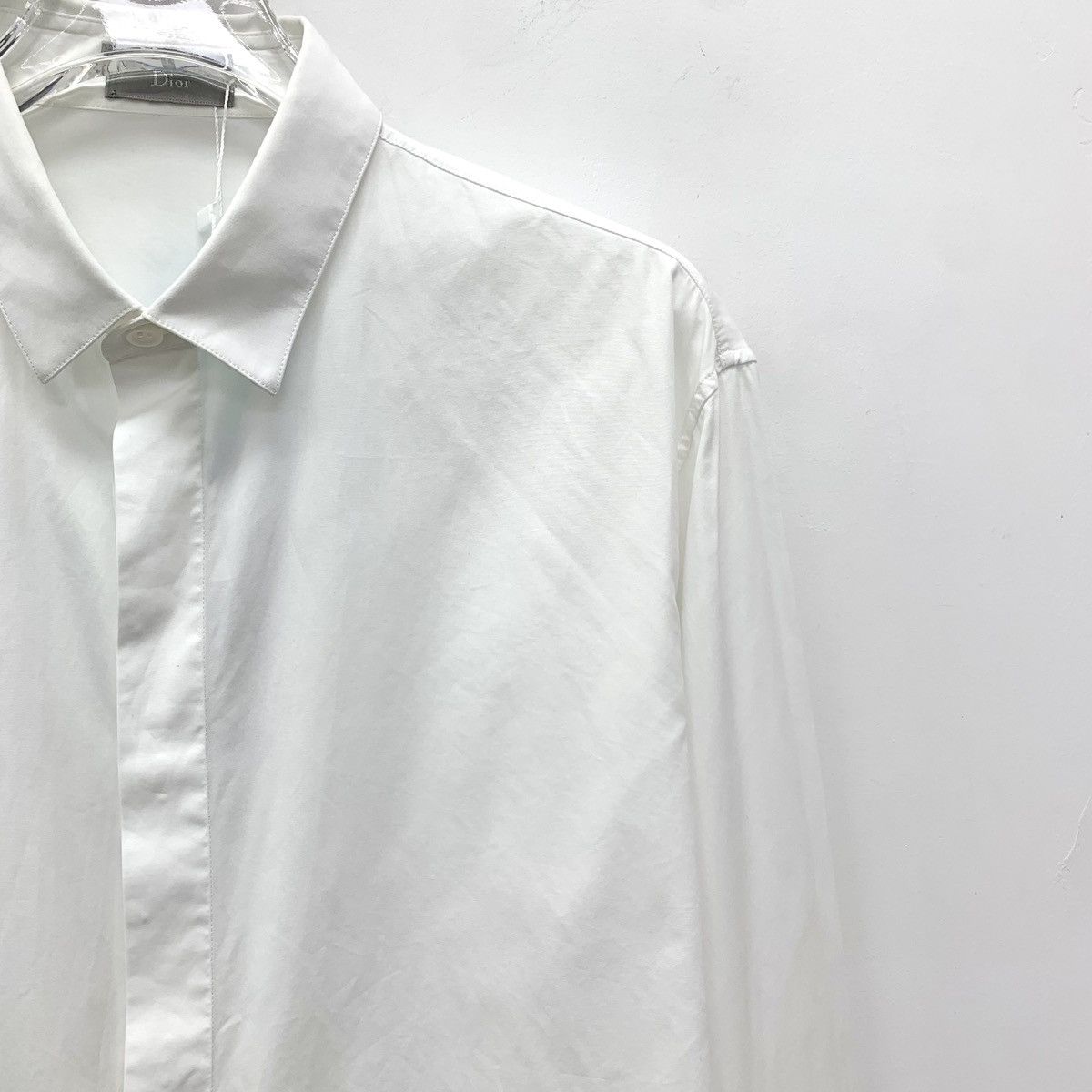 Dior Dior Bee Embroidered Cotton Lapel Long Sleeve Shirt K26WX Size US S / EU 44-46 / 1 - 3 Thumbnail
