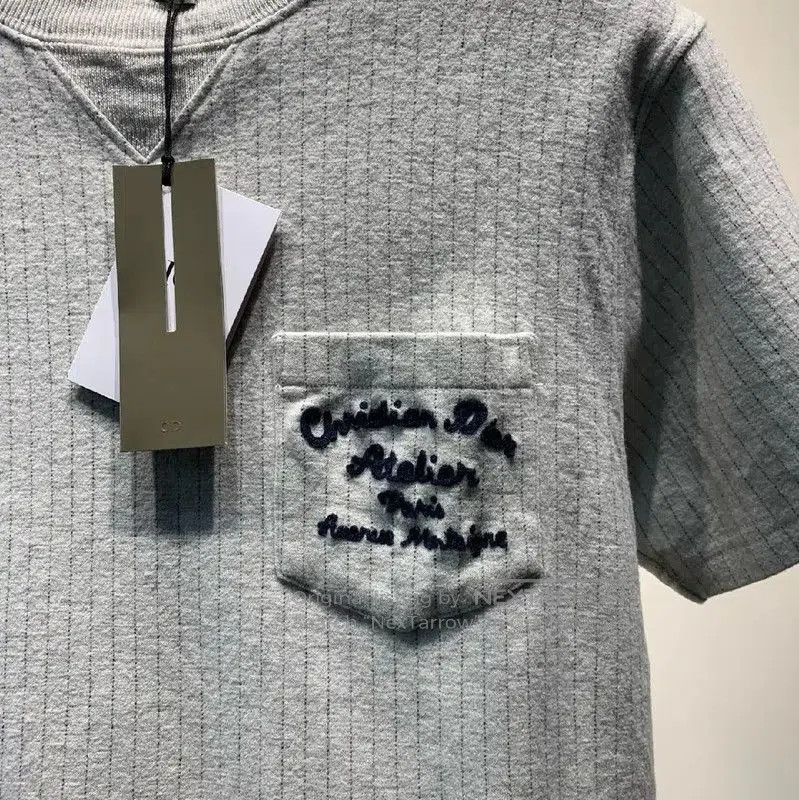 Dior Dior Gray Cotton Men's T-Shirt . Size US L / EU 52-54 / 3 - 5 Thumbnail