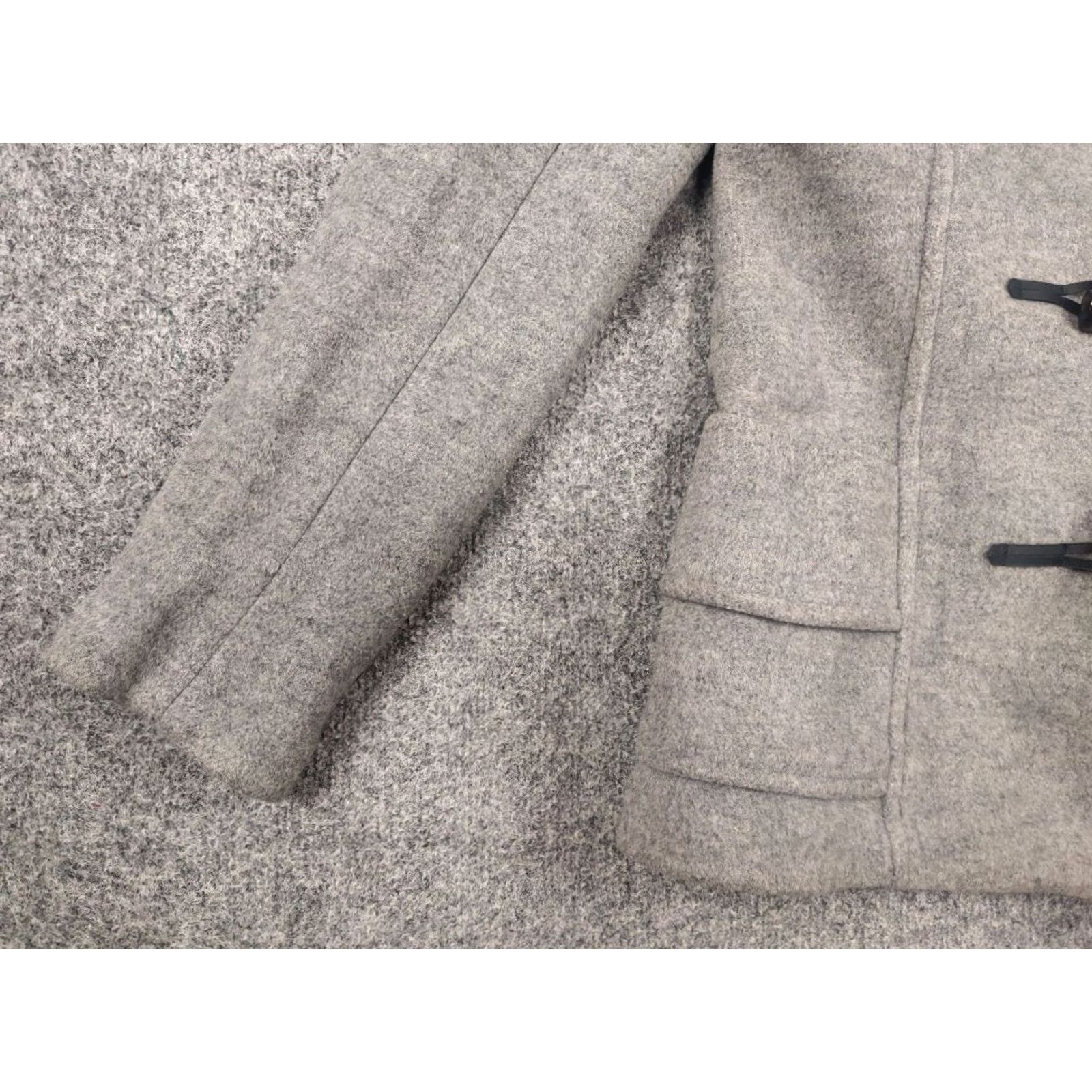 Gloverall VINTAGE Gloverall Duffle Coats Gray Wool Button Hooded Women's Short Jacket Size 28" / US 6 / IT 42 - 6 Thumbnail
