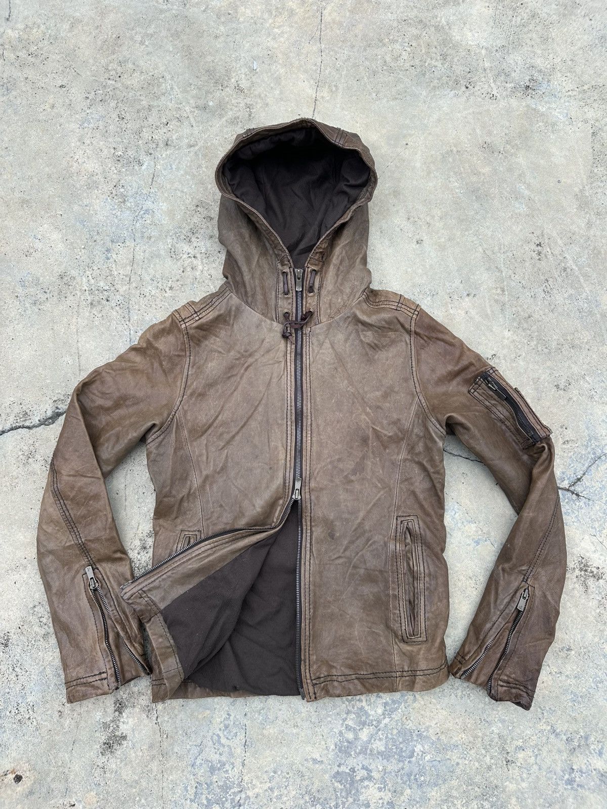 GOA 2000s Japanese Brand Sheepskin Leather Bono Jacket Size S / US 4 / IT 40 - 1 Thumbnail