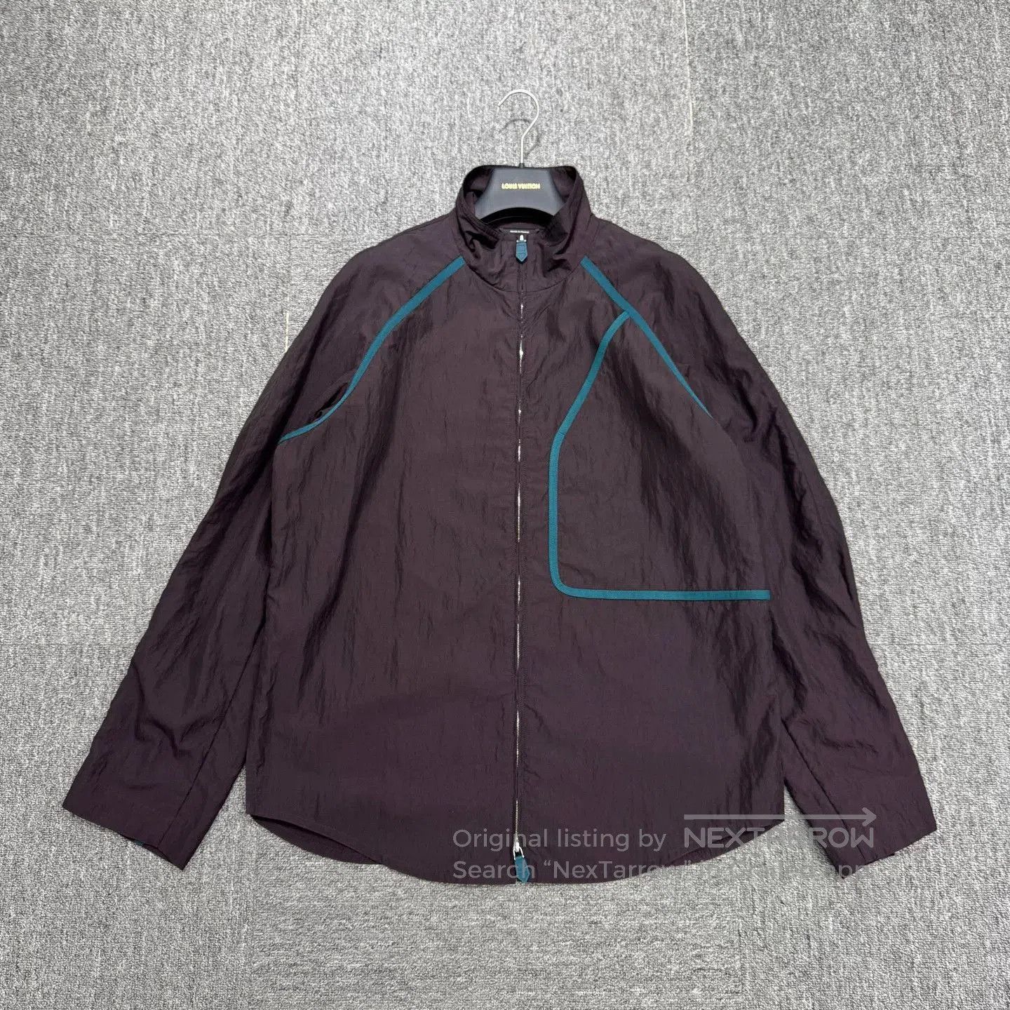 Hermes Hermes Dark Purple Spliced Windbreaker. Size US M / EU 48-50 / 2 - 1 Thumbnail