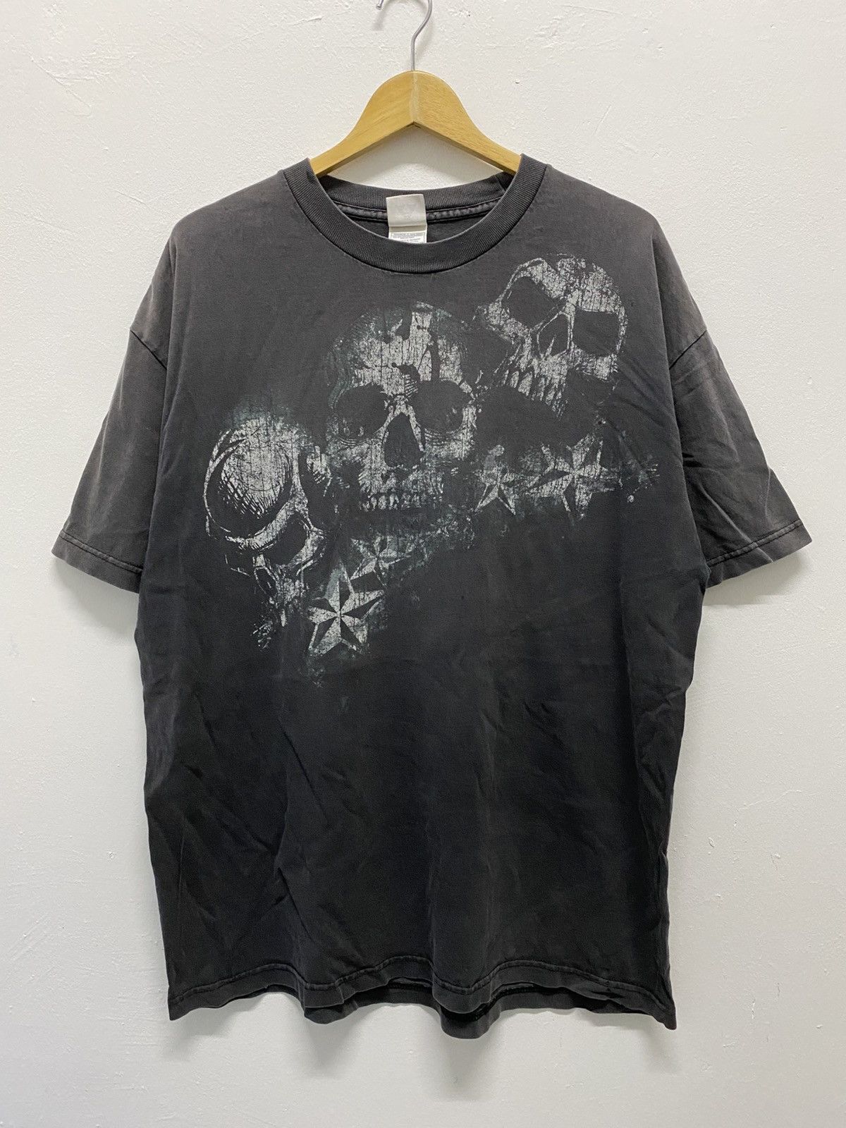 Vintage Vintage Y2K Faded Skull shirt Size US XL / EU 56 / 4 - 2 Thumbnail