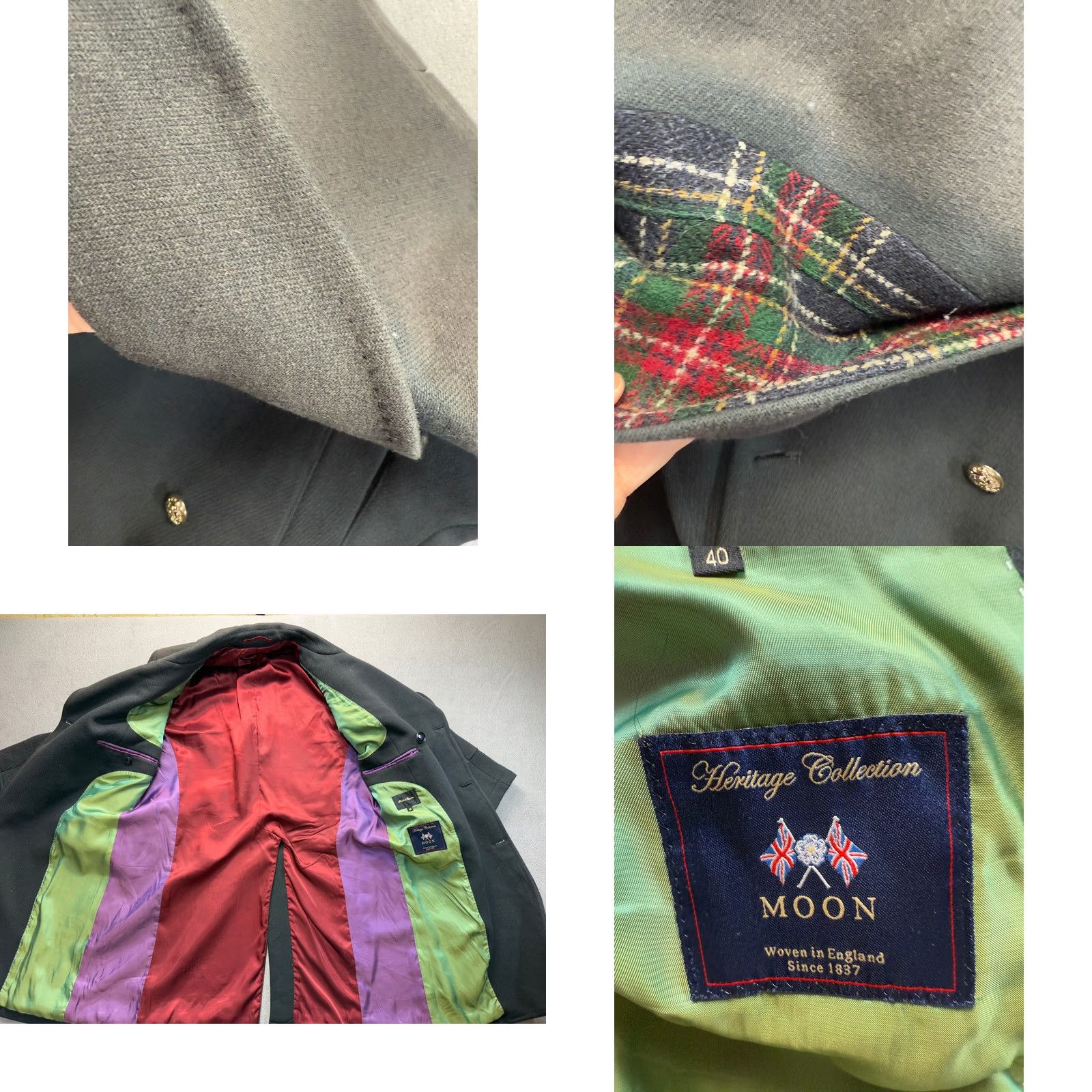Vintage Holland Esquire Moon Heritage Wool Coat Mens 40 Gray Overcoat Classic Coat Regular Size 40 Wool Coat Mens Gray Moon Heritage Overcoat Size US XXS / EU 40 - 8 Thumbnail
