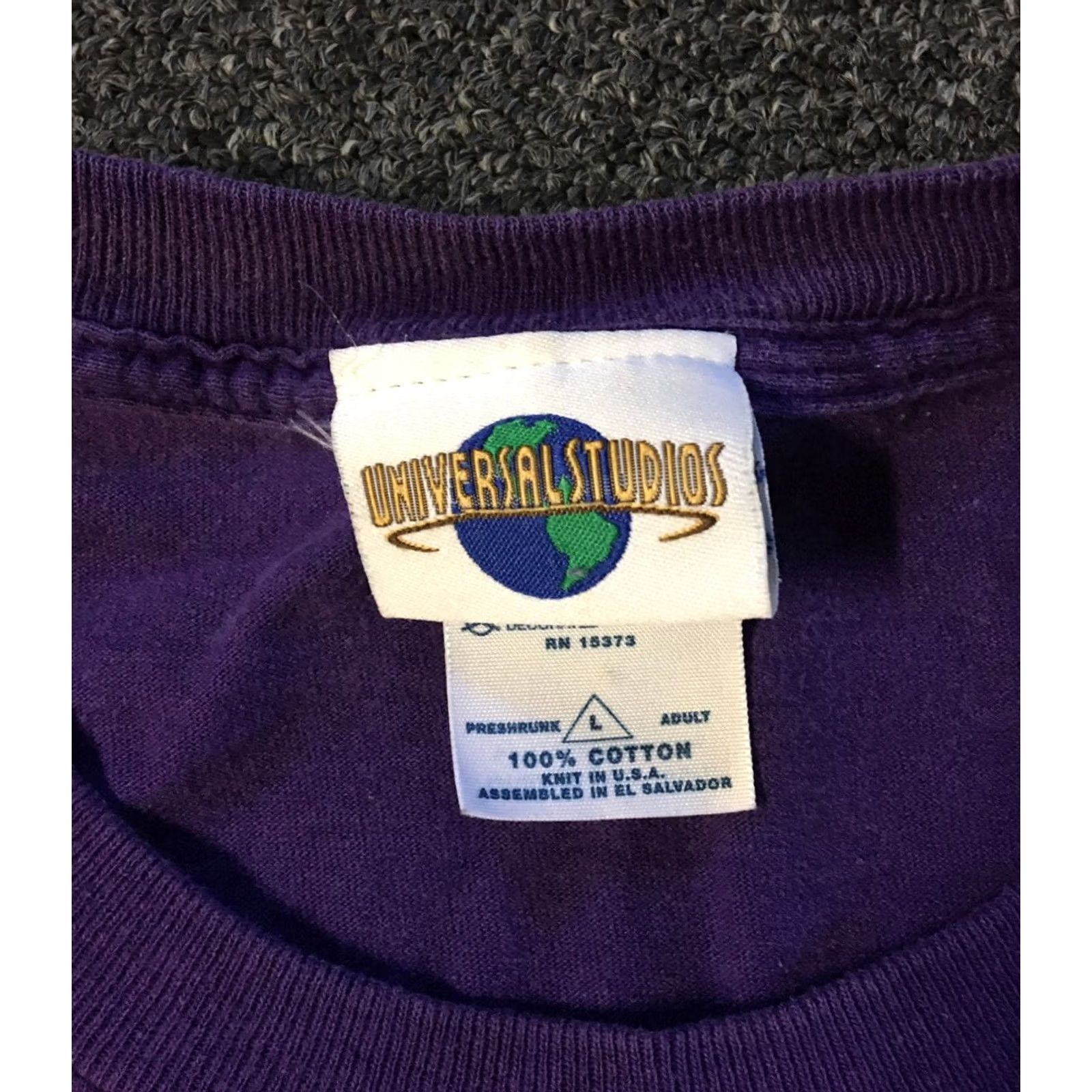 Vintage VINTAGE Universal Studios Mardi Gras 2003 Faded Shirt L Purple Mens Graphic Tee Beads Grunge 90s Size US L / EU 52-54 / 3 - 6 Thumbnail