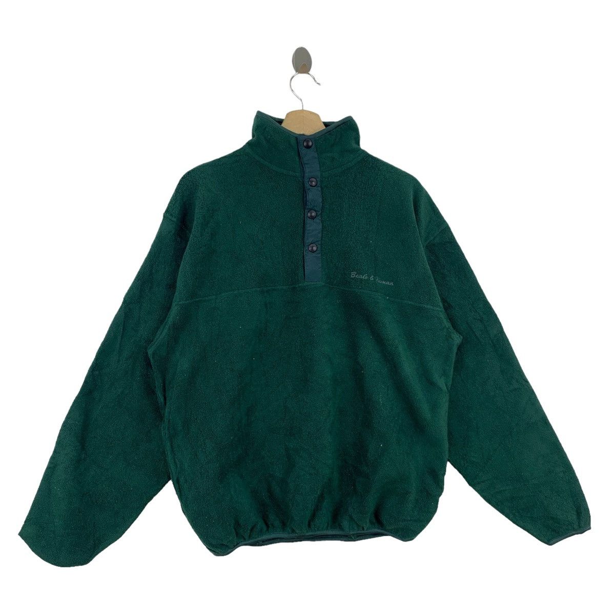 Vintage Vintage BEALE & INMAN Sports Fleece Half Button Sweatshirt Size US M / EU 48-50 / 2 - 3 Thumbnail