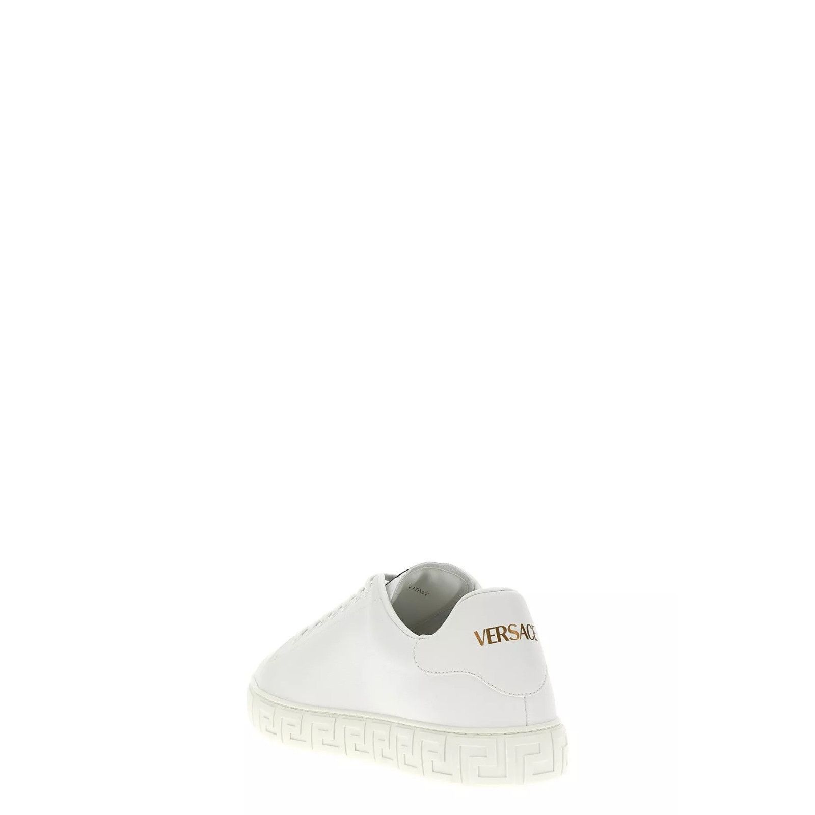 Versace VERSACE Greca White Leather Sneakers New & Authentic (Men's Size US 12 / EU 45 - 3 Thumbnail