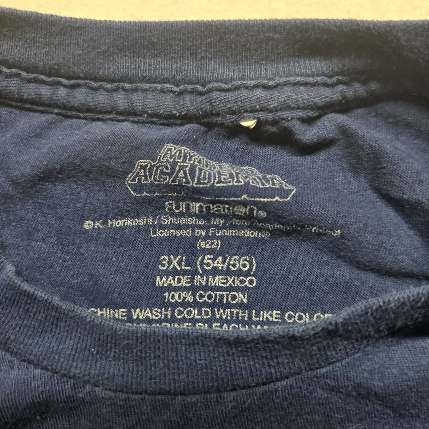 Vintage My Hero Academia Shirt Funimation Blue Adult 3XL Mens Size US XXL / EU 58 / 5 - 3 Thumbnail