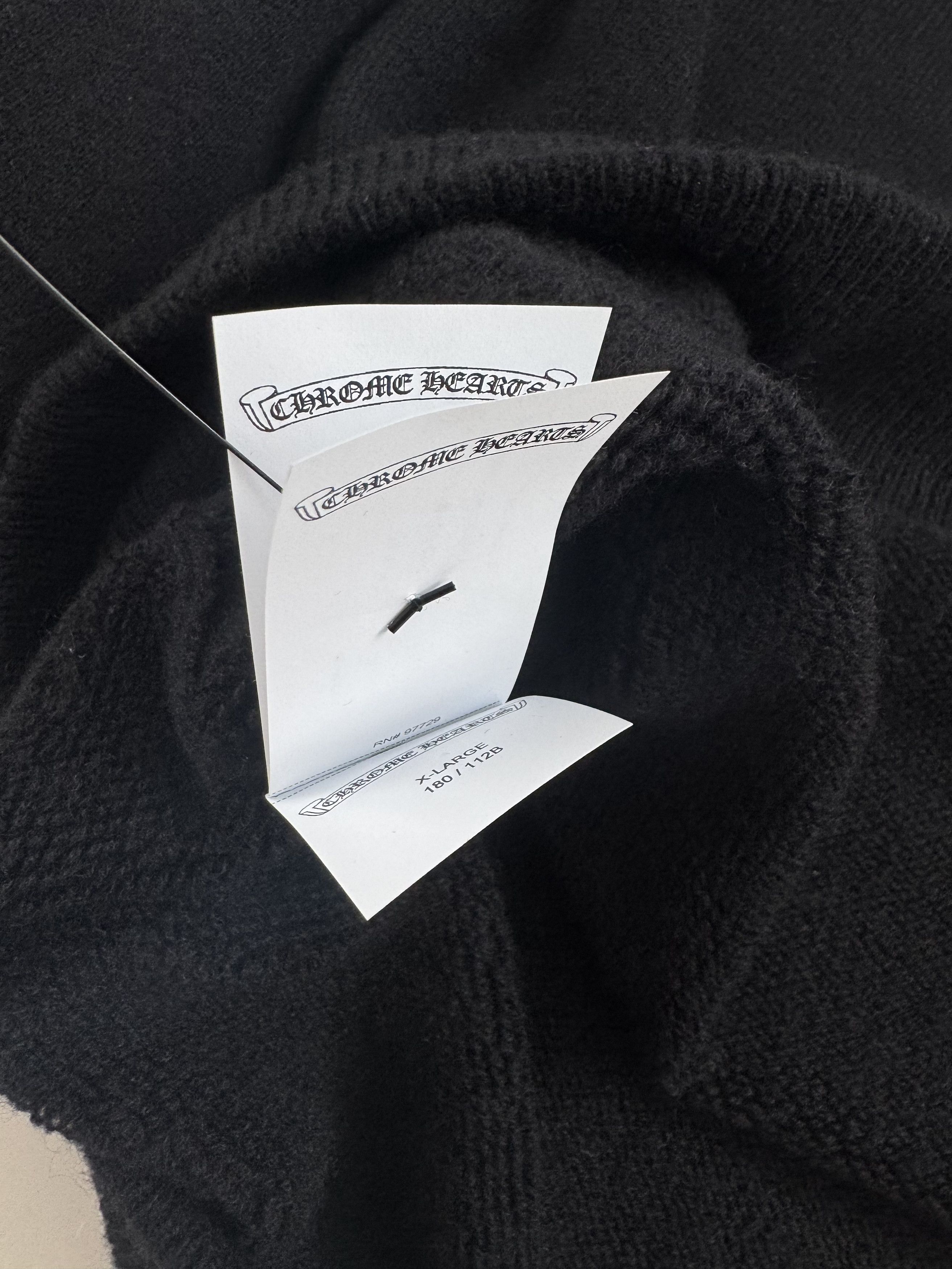 Chrome Hearts Chrome Hearts Floral Cashmere Black Sweater Size US XL / EU 56 / 4 - 9 Thumbnail