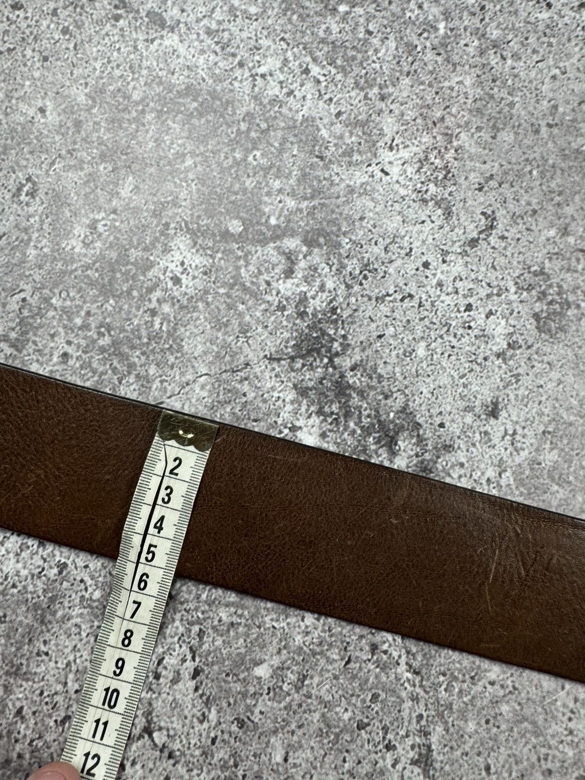 Diesel Vintage Diesel Y2K Archive Opium Brown Leather Belt Japan Size ONE SIZE - 15 Thumbnail
