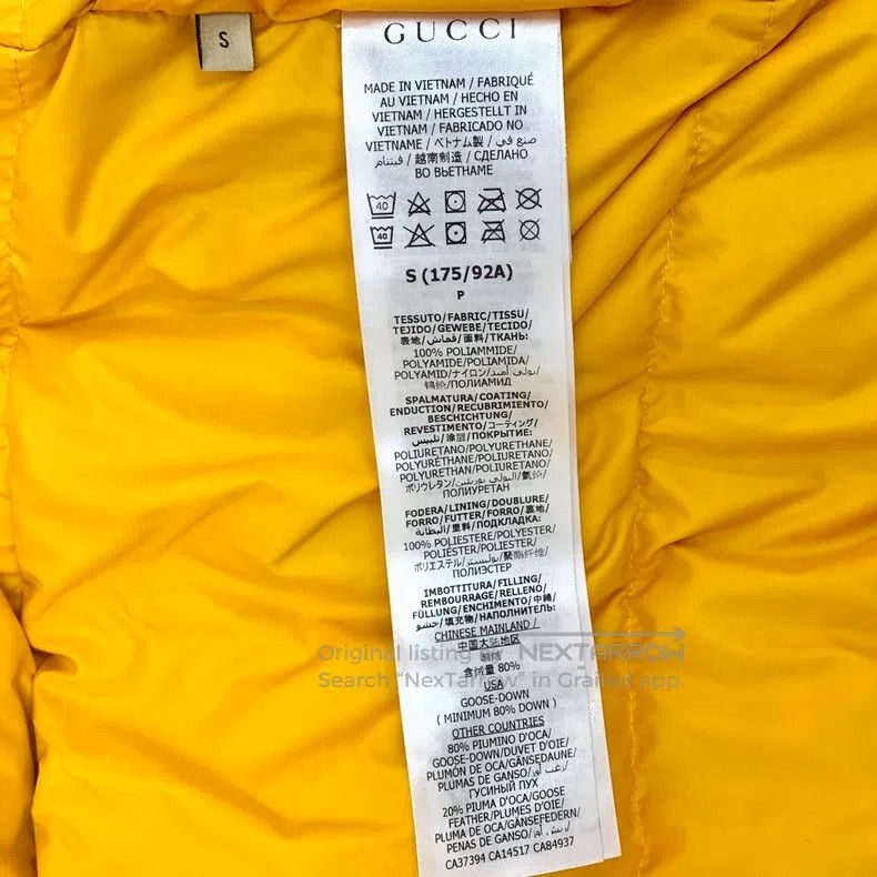 Gucci Gucci Co-branded blue logo decal hooded long-sleeved down Size US S / EU 44-46 / 1 - 7 Thumbnail