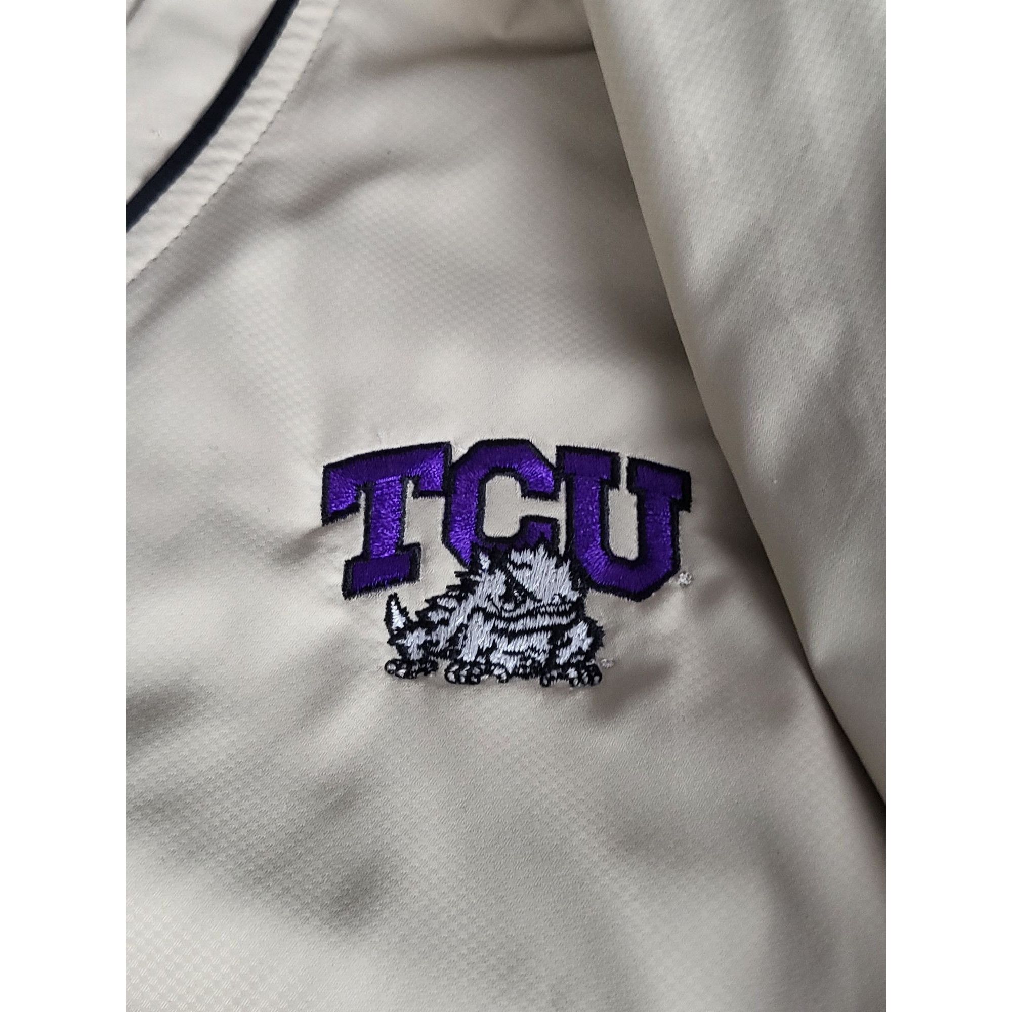 Cutter & Buck TCU Horned Frogs Pullover Men Sz L Cutter & Buck CB Weathert Size US L / EU 52-54 / 3 - 8 Thumbnail