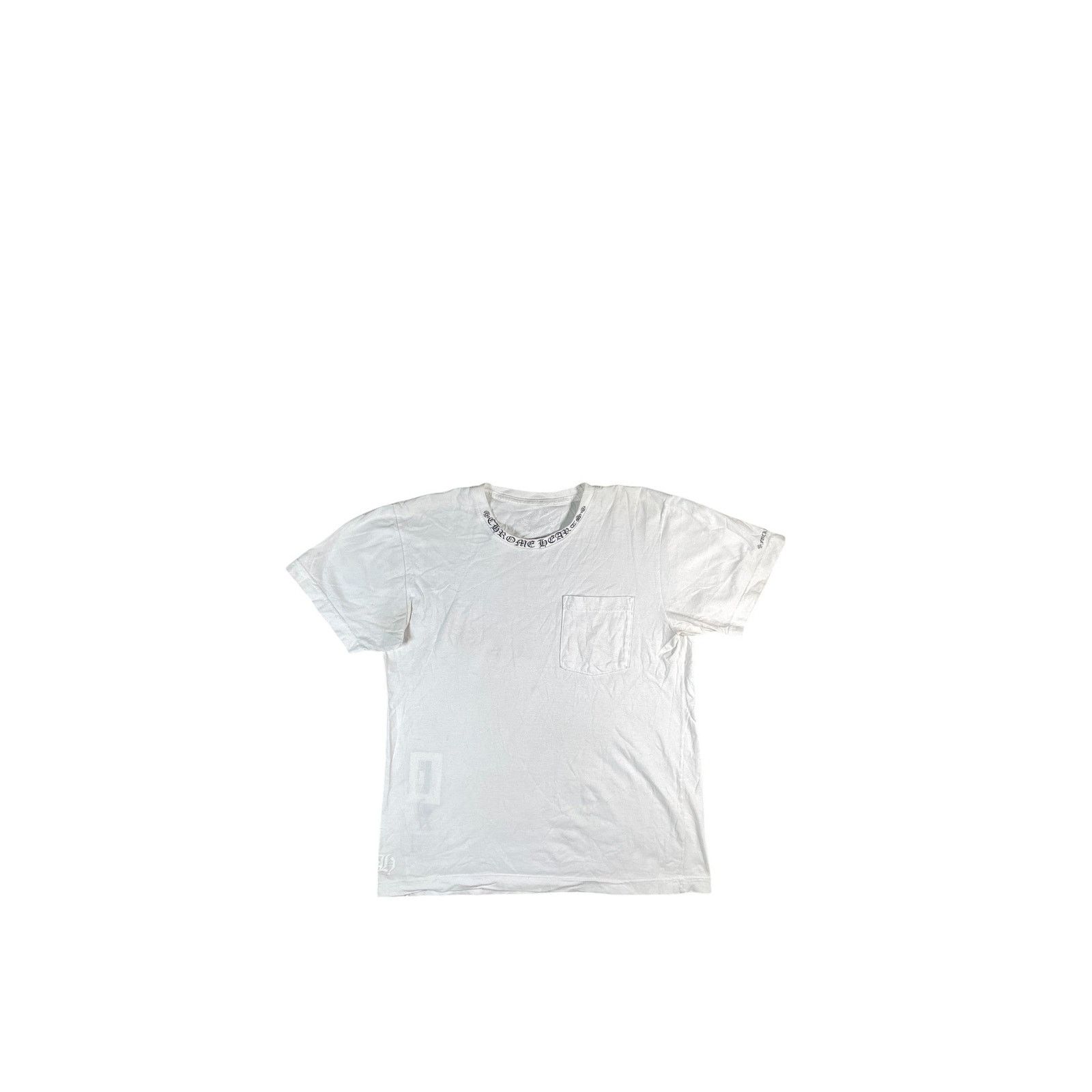 Chrome Hearts Neck Logo White Tee
