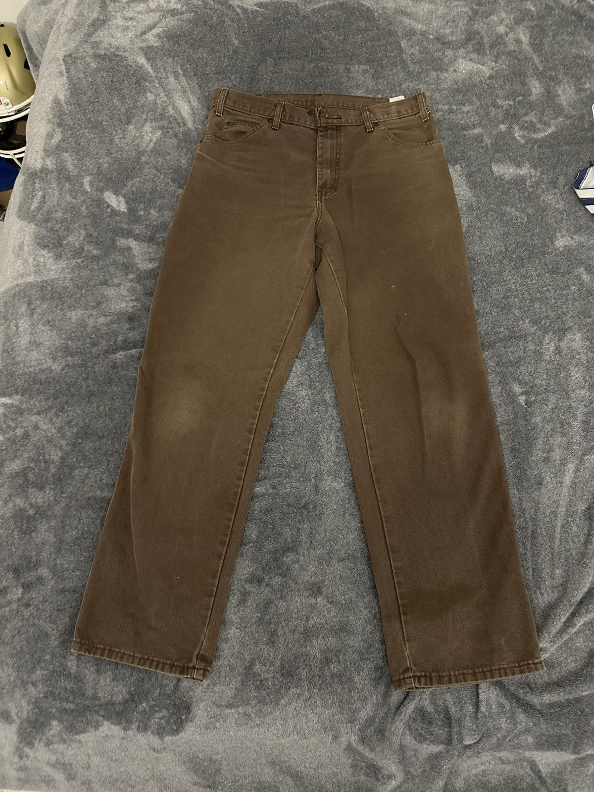Dickies × Vintage Vintage brown carpenter dickies pants Size US 34 / EU 50 - 1 Thumbnail
