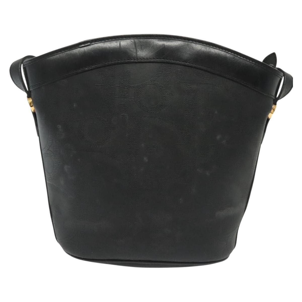 Dior DIOR Trotter Canvas Shoulder Bag Black Gold Size ONE SIZE - 3 Thumbnail