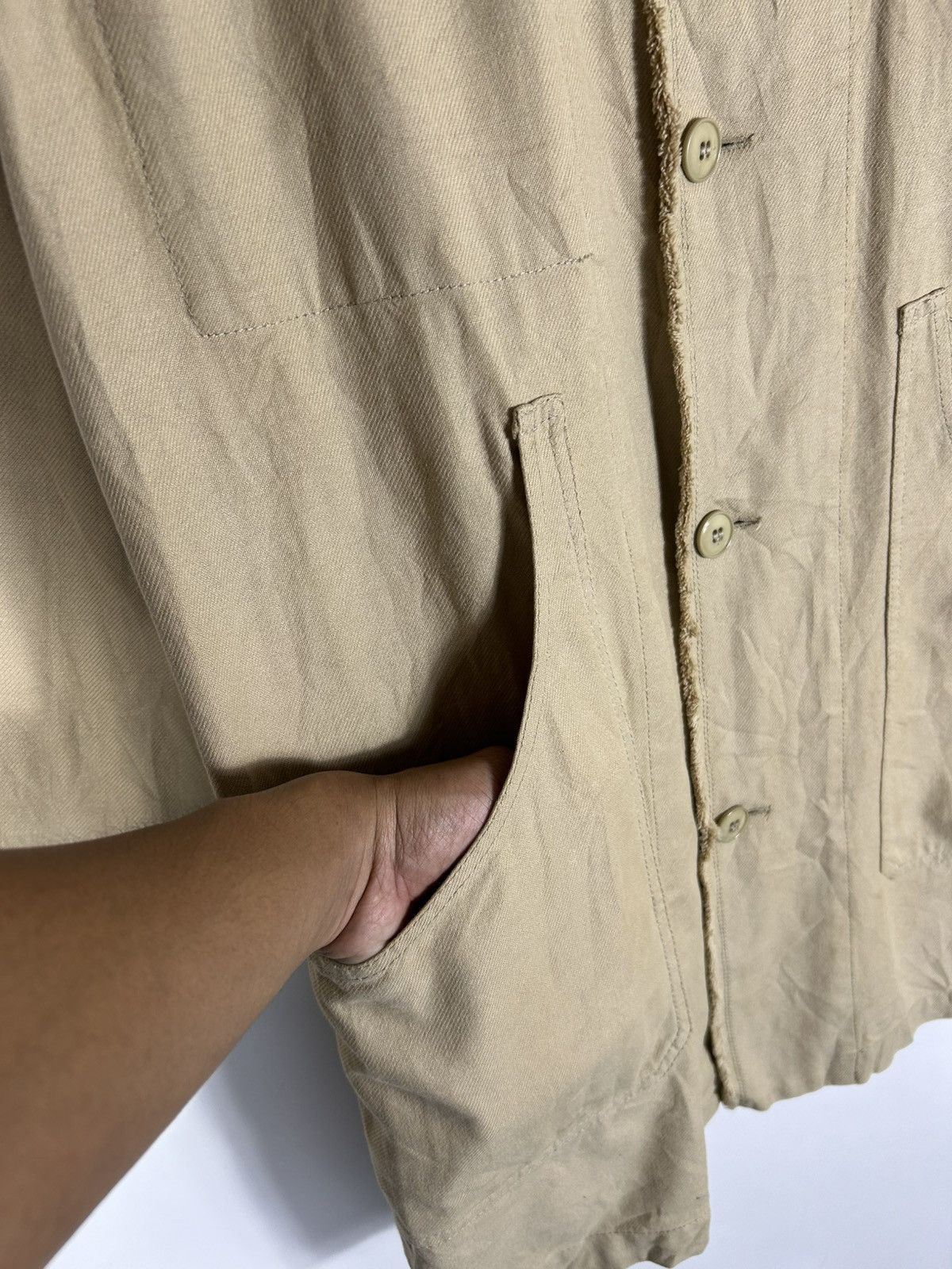 CABANE de ZUCCa 🔥Zucca By Issey Miyake Button Long Coat Jacket Size US M / EU 48-50 / 2 - 5 Thumbnail