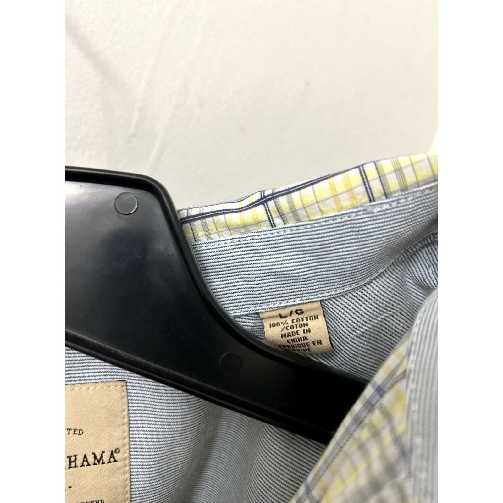 Tommy Bahama VINTAGE Tommy Bahama Button-Up Shirt Mens L Plaid Yellow Blue Island Zone Beach Short Sleeve Button-Down Pockets Casual Summer Spring Cotton Oxford Size US L / EU 52-54 / 3 - 6 Thumbnail