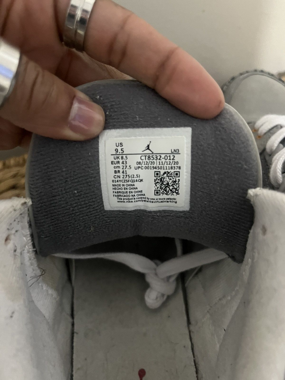 Nike Jordan 3 Retro Cool Grey Size US 9.5 / EU 42-43 - 6 Thumbnail