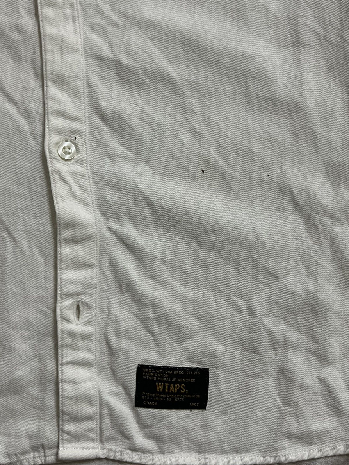 Wtaps WTAPS White Long Sleeve Button Up Shirt Size US M / EU 48-50 / 2 - 3 Thumbnail