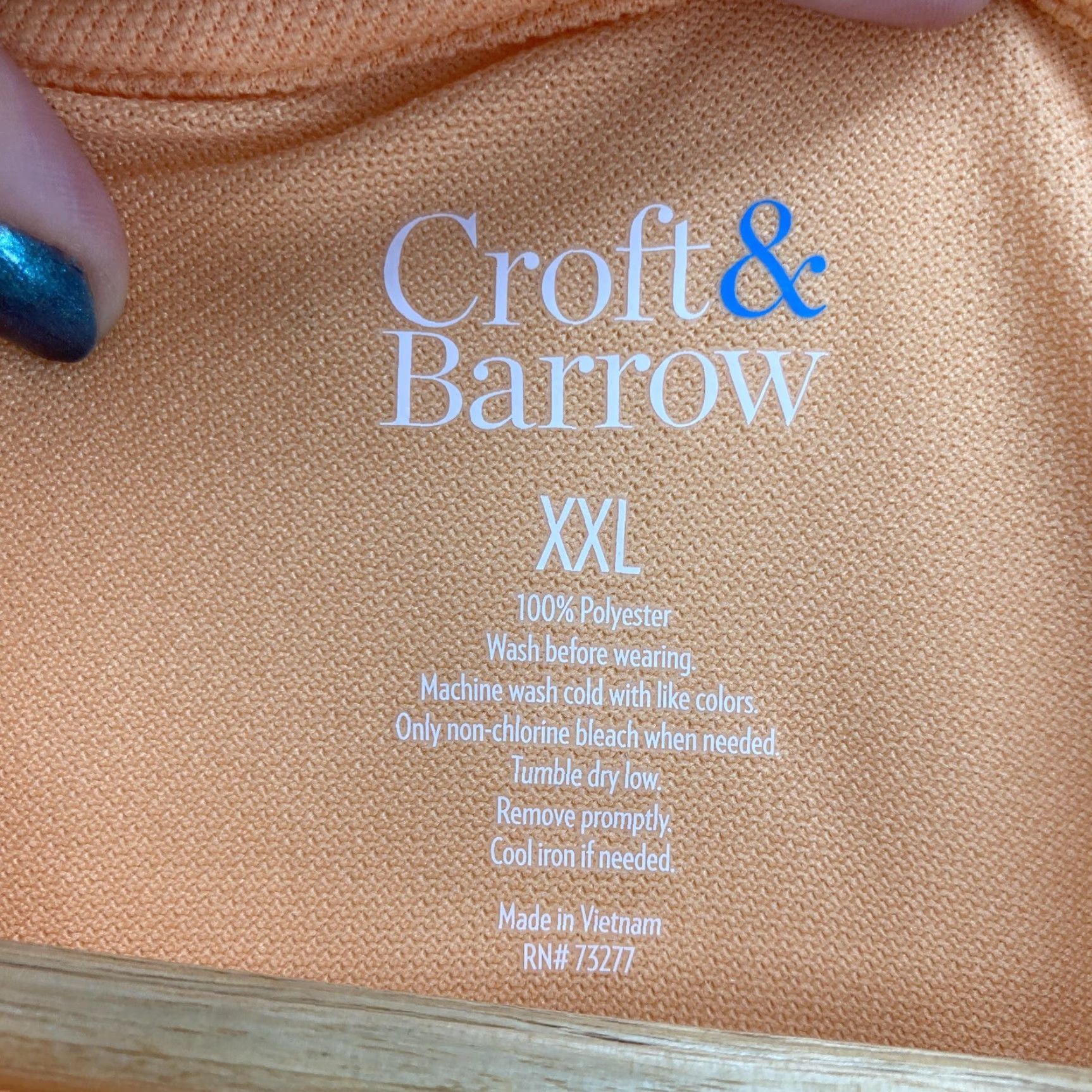 Croft & Barrow Croft & Barrow Polo Shirt Mens 2XL Short Sleeve Easy Care Pique Golf Casual NWT Salmon Buff Size US XXL / EU 58 / 5 - 4 Thumbnail