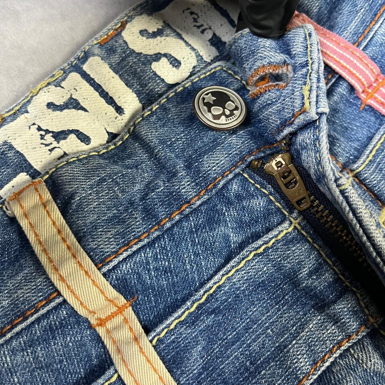 Number (N)ine 2000s Japanese Hysteric Skull Asymmetric Double Waist y2k Size US 27 - 5 Thumbnail